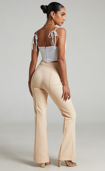 Roschel Flared Pants in Stone