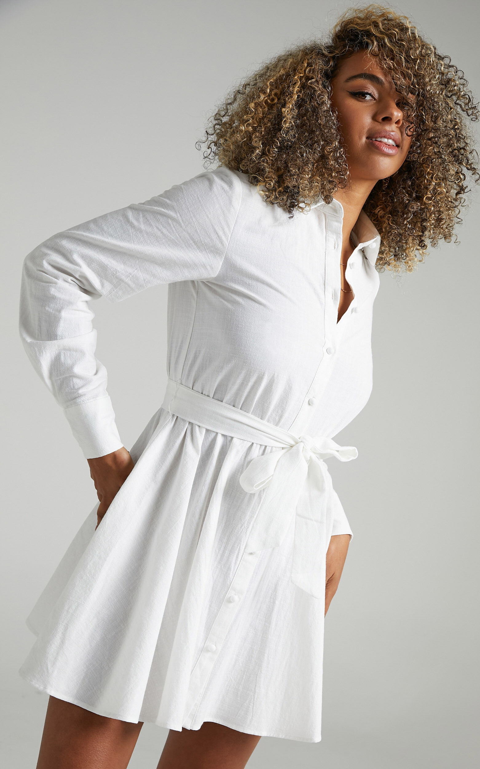 Ciri Dress in White - 04, WHT2, super-hi-res image number null
