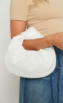 Montreux Croissant Bag in White