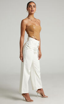 Maxime Wide Leg Jeans in White