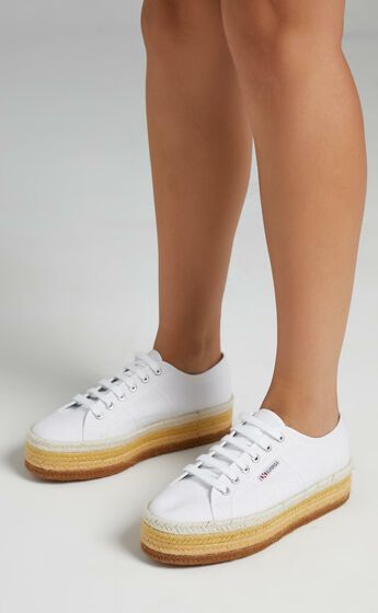Superga - 2790 Multicolour Rope Sneakers in A9H White Natural