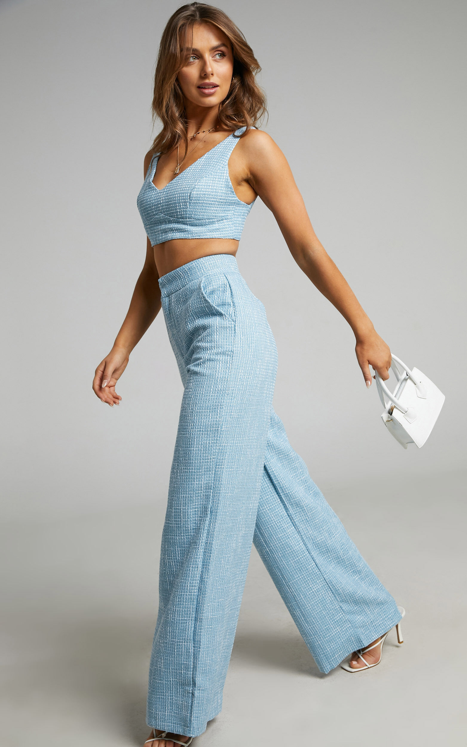 Adelaide Two Piece Wide Leg Set in Baby Blue - 06, BLU4, super-hi-res image number null