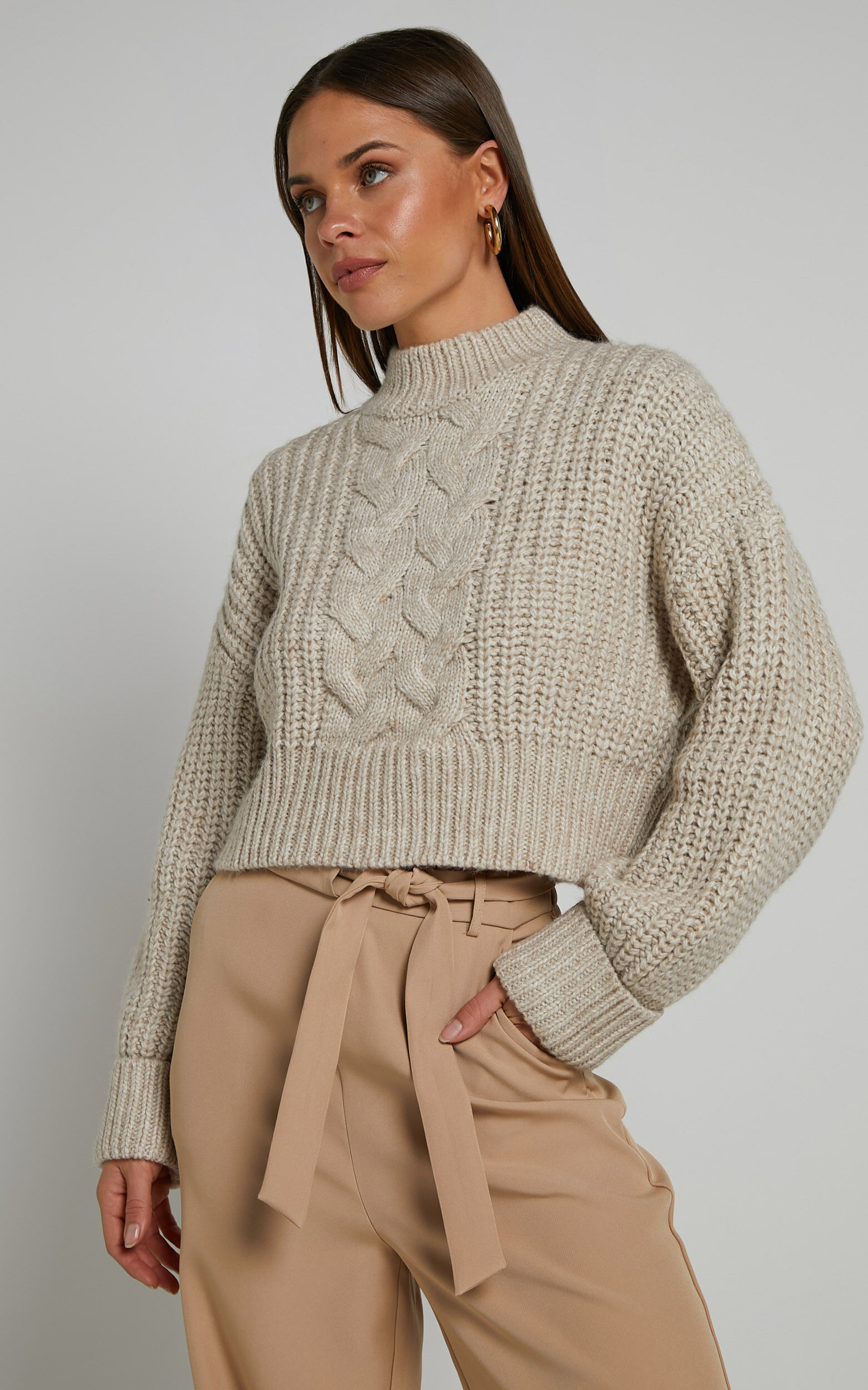 4Th & Reckless - CAROLYN KNIT JUMPER in Cream - 06, CRE1, super-hi-res image number null