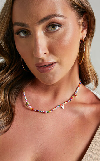 Happiness Beaded Choker Necklace in Multi