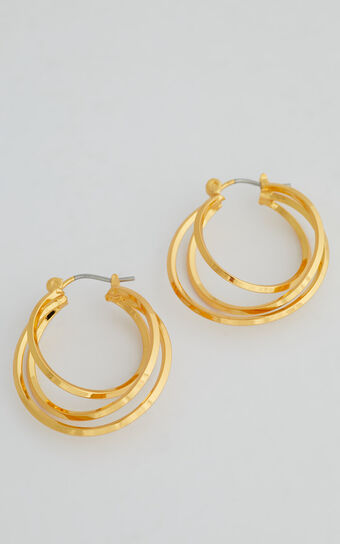 Chedney Hoop Earrings in Gold