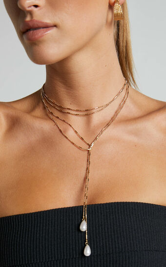 Crystalina Necklace in Gold