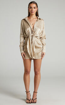 RUNAWAY THE LABEL - RUBY ROSE DRESS in Champagne