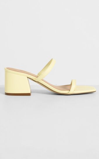 Therapy - Goldie Heels in Pastel Yellow