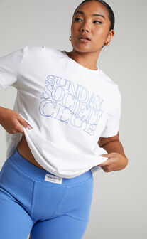 Sunday Society Club - Logo T-Shirt in White