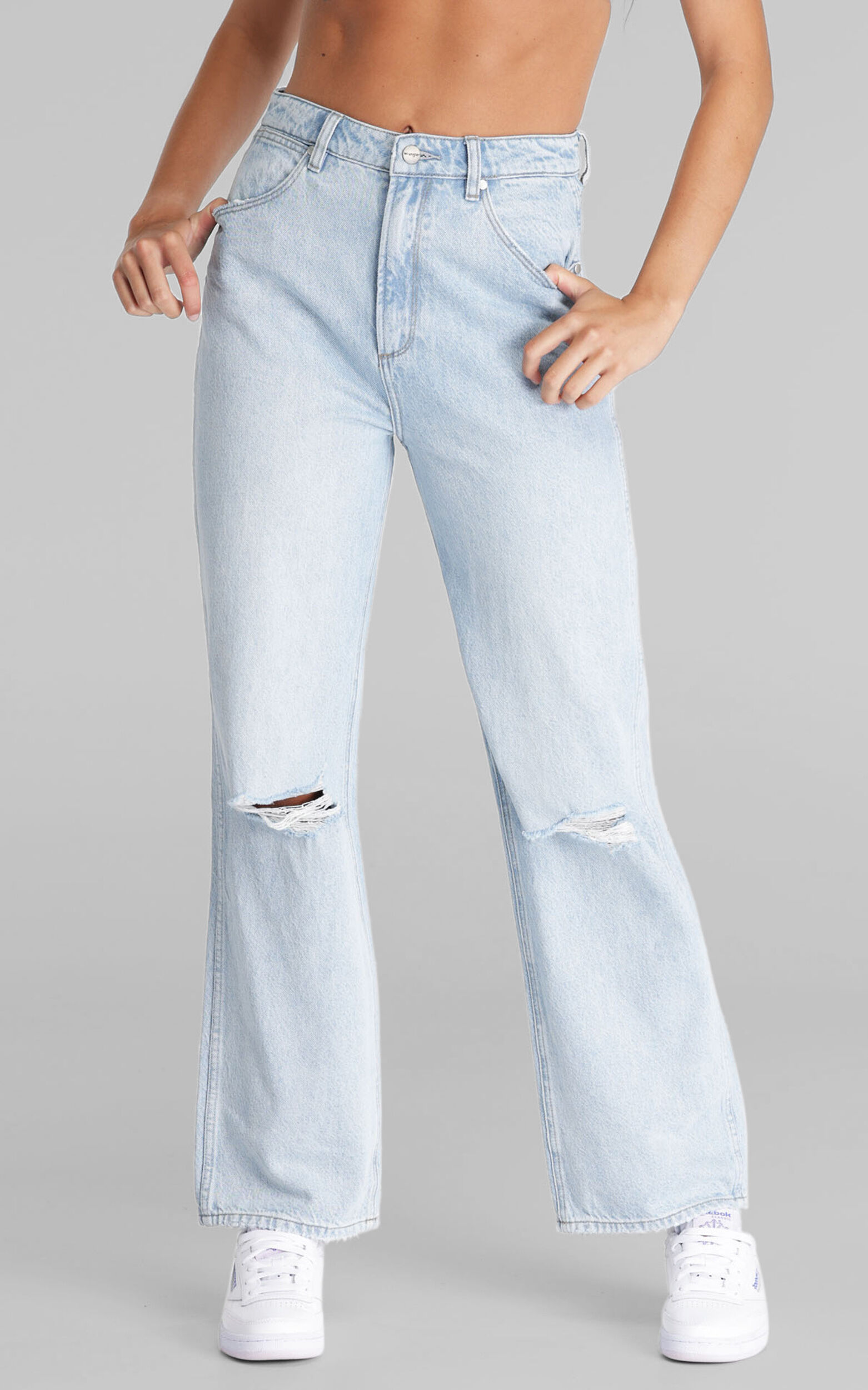 Wrangler - Bella Baggy Jeans in Delirium Decon - 06, BLU1, super-hi-res image number null