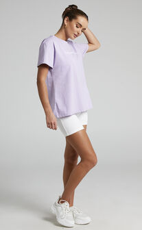 Sunday Society Club - Self Care Society T Shirt in Lilac