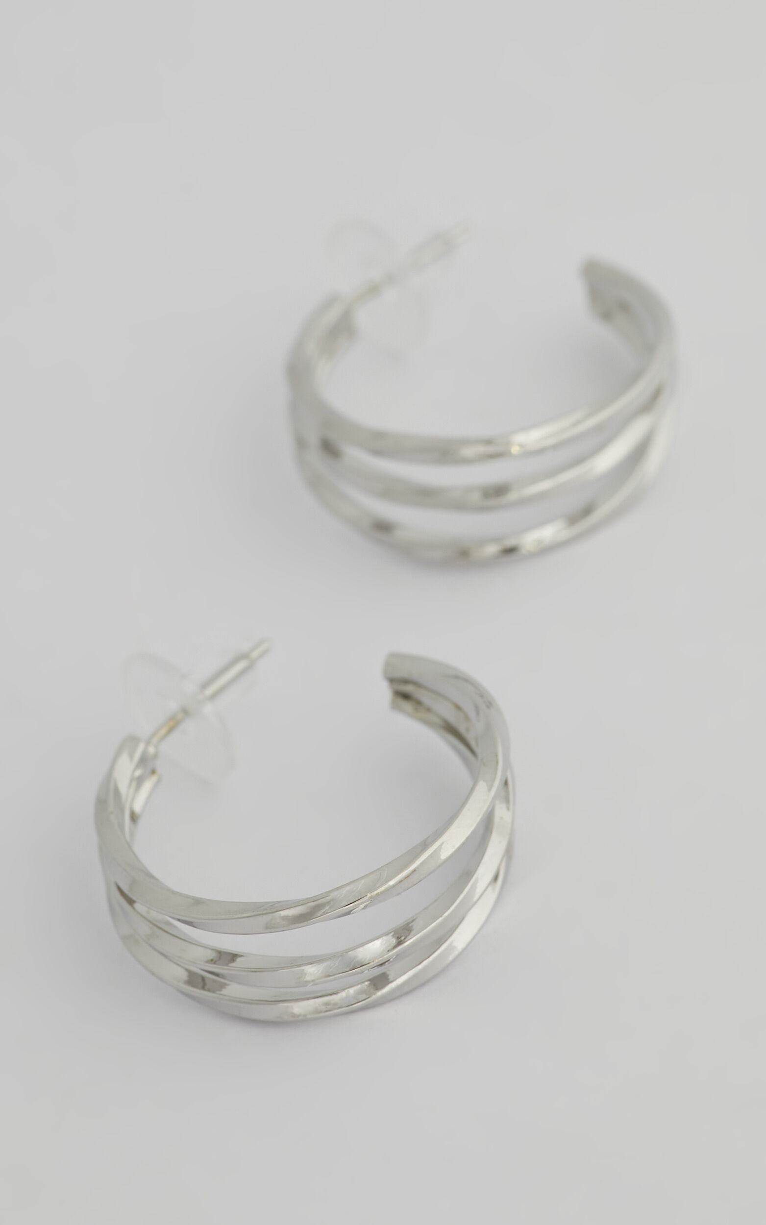 Promise Hoop Earrings in Silver - NoSize, SLV2