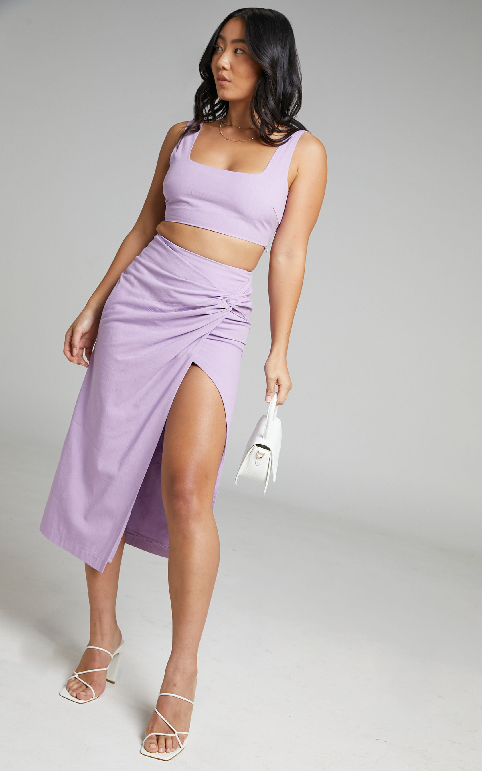 gibson-crop-top-and-knot-front-midi-skirt-two-piece-set-in-lilac