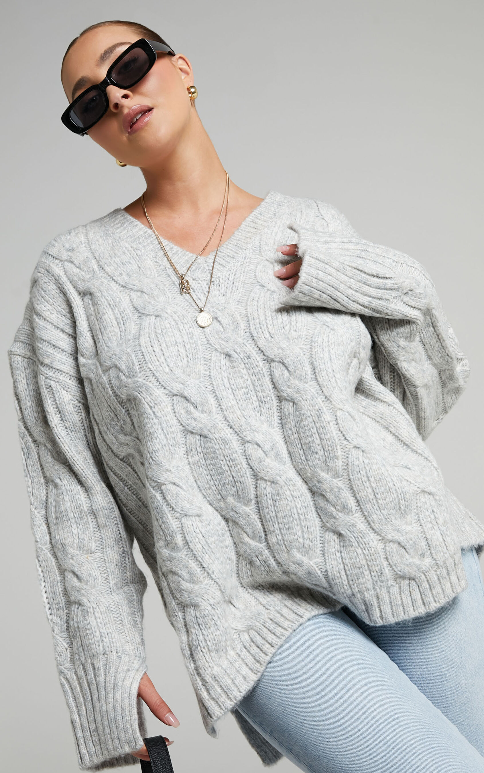 josie-v-neck-oversized-cable-knit-dress-in-grey-marle