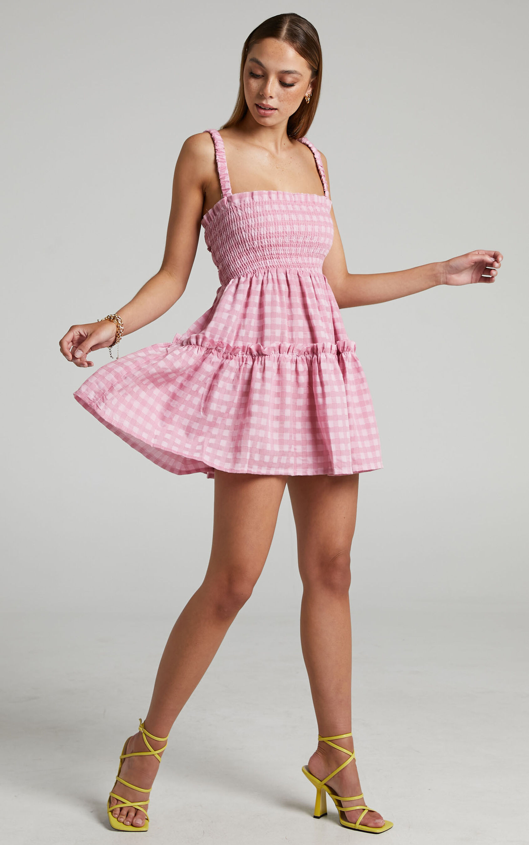 wilda-shirred-tiered-mini-dress-in-pink-check