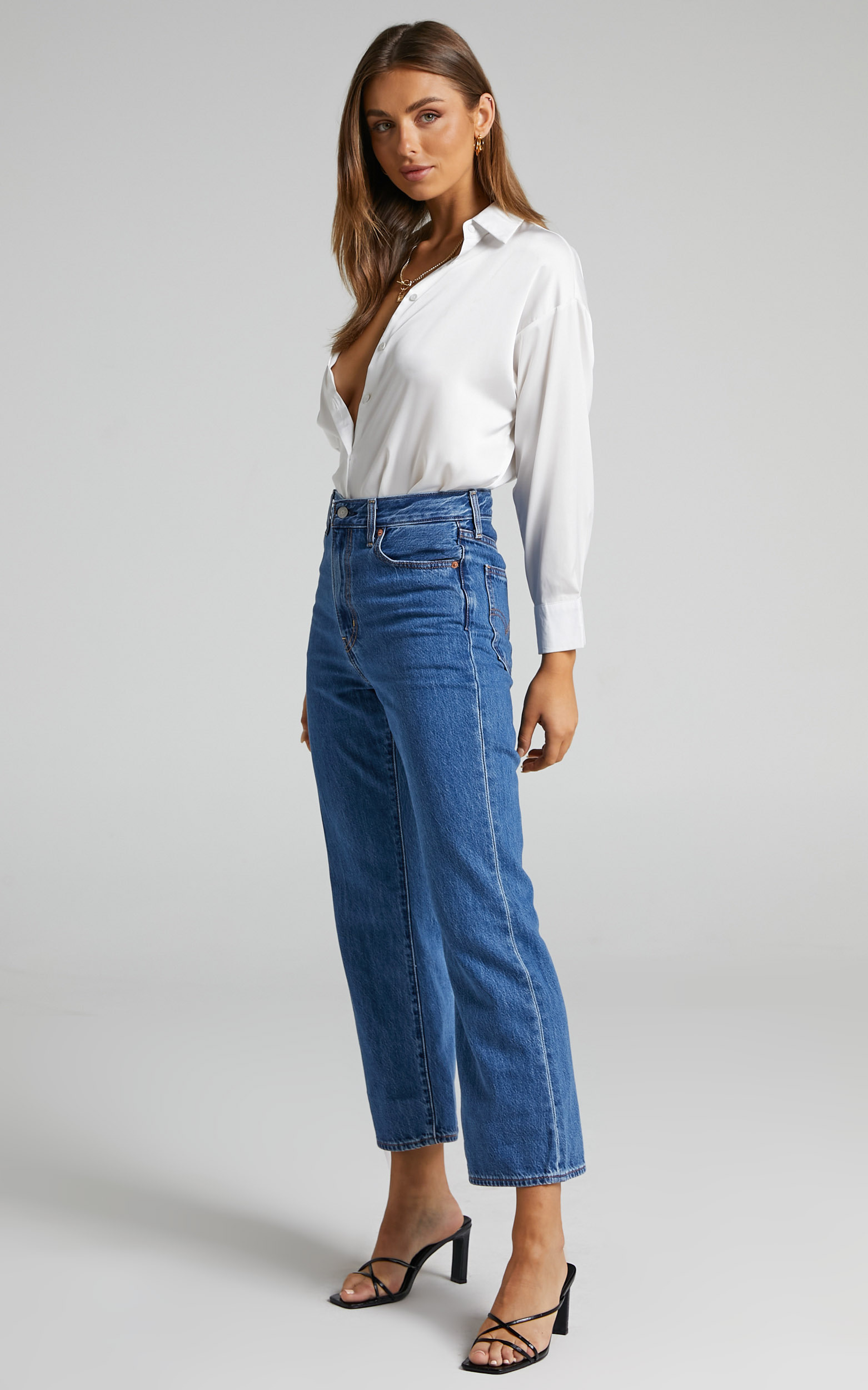 Levi's - Math Club Flare Jeans in Noe Numbers | Showpo NZ