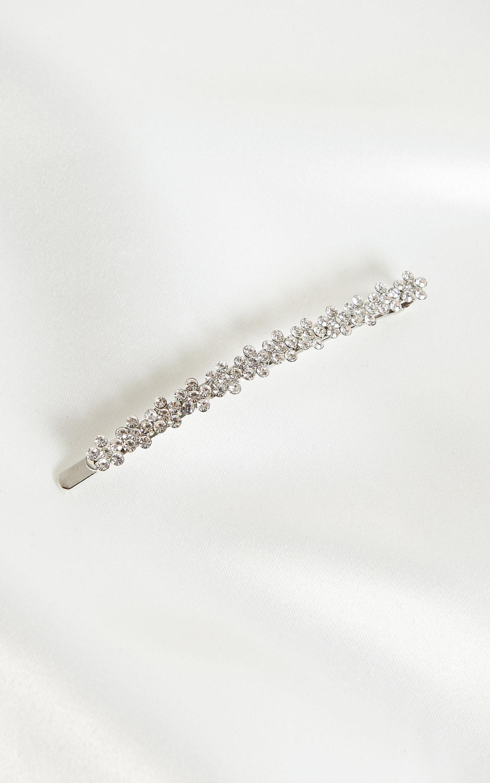 End Credits Barette In Silver Diamonte, , hi-res image number null