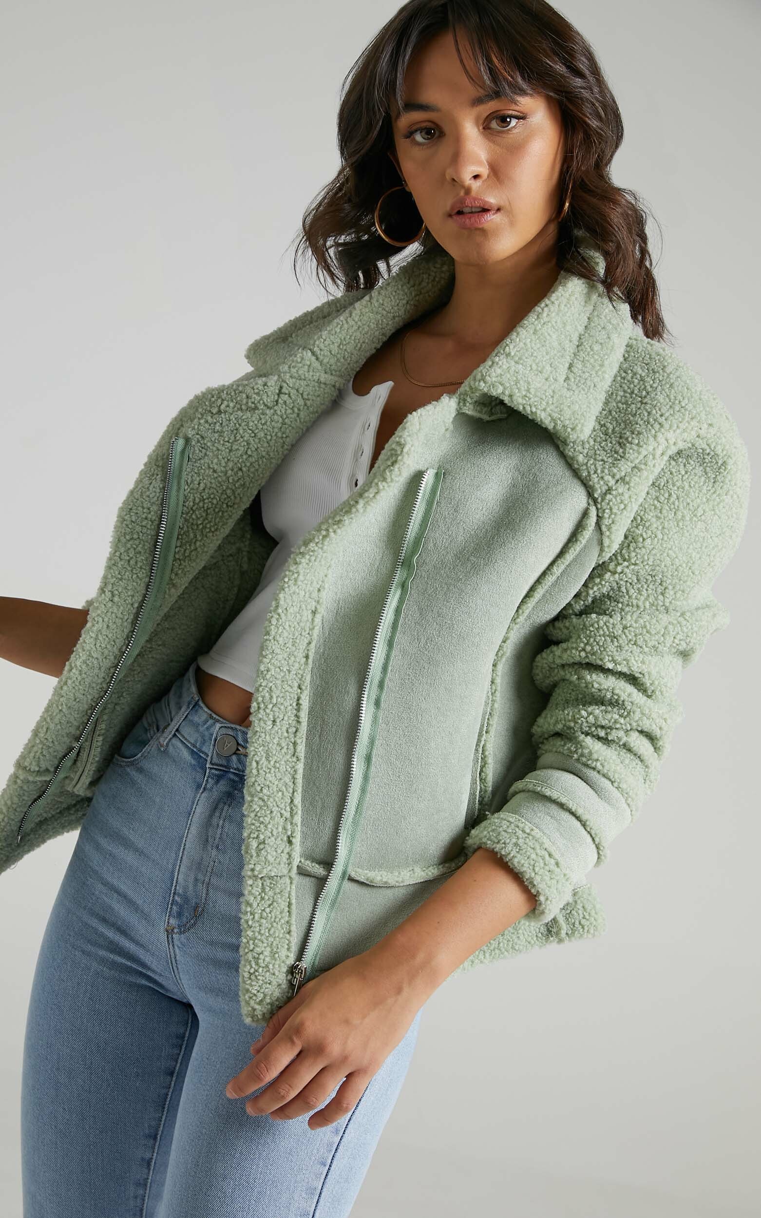 Abriana Coat in Sage - S/M, GRN2, hi-res image number null