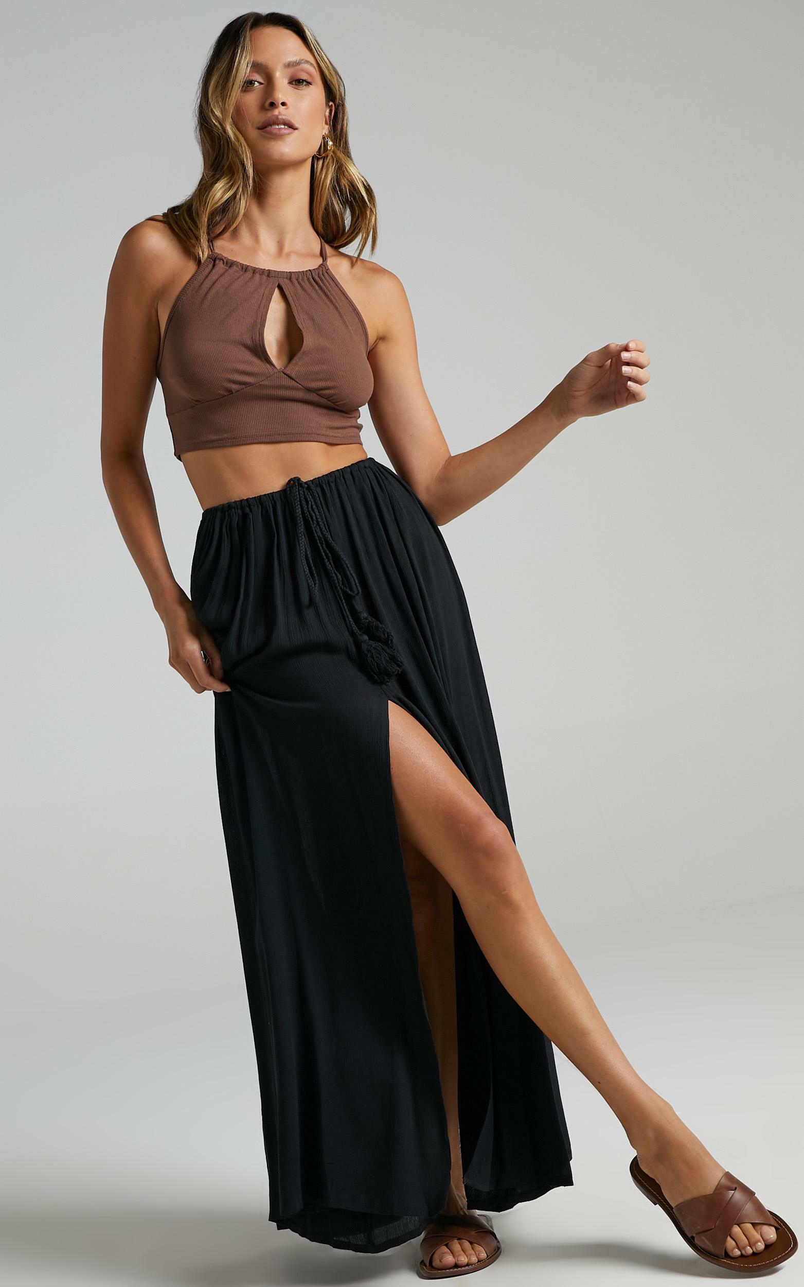 Under The Twilight Maxi Skirt in Black - 04, BLK1, hi-res image number null