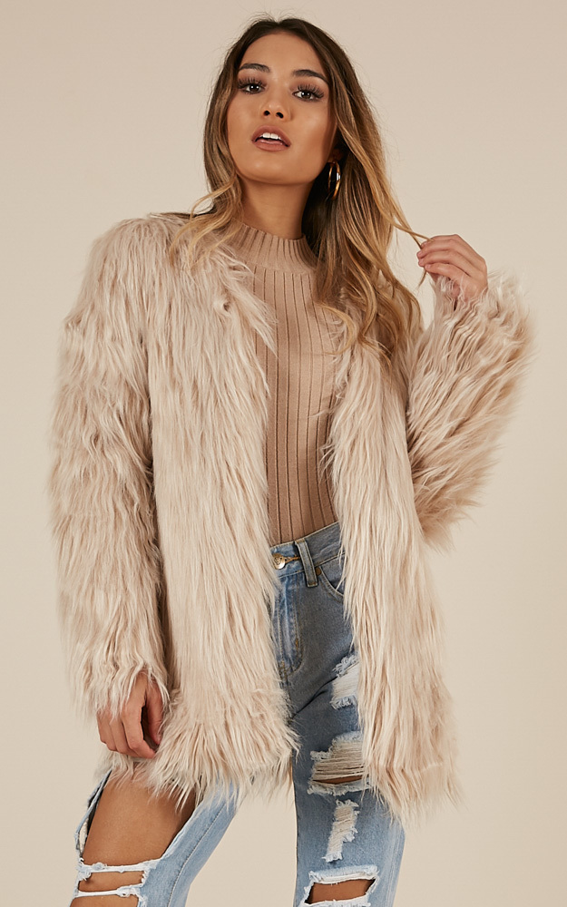 Faux Real Coat in Blush - 06, PNK2, hi-res image number null