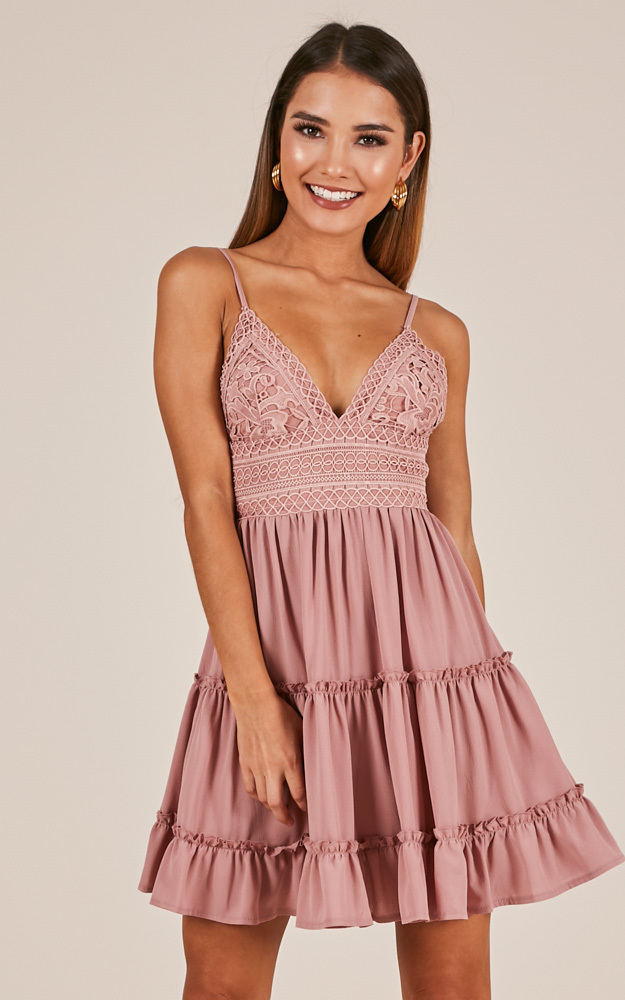 How Do You Know dress in dusty rose - 18 (XXXL), Pink, hi-res image number null