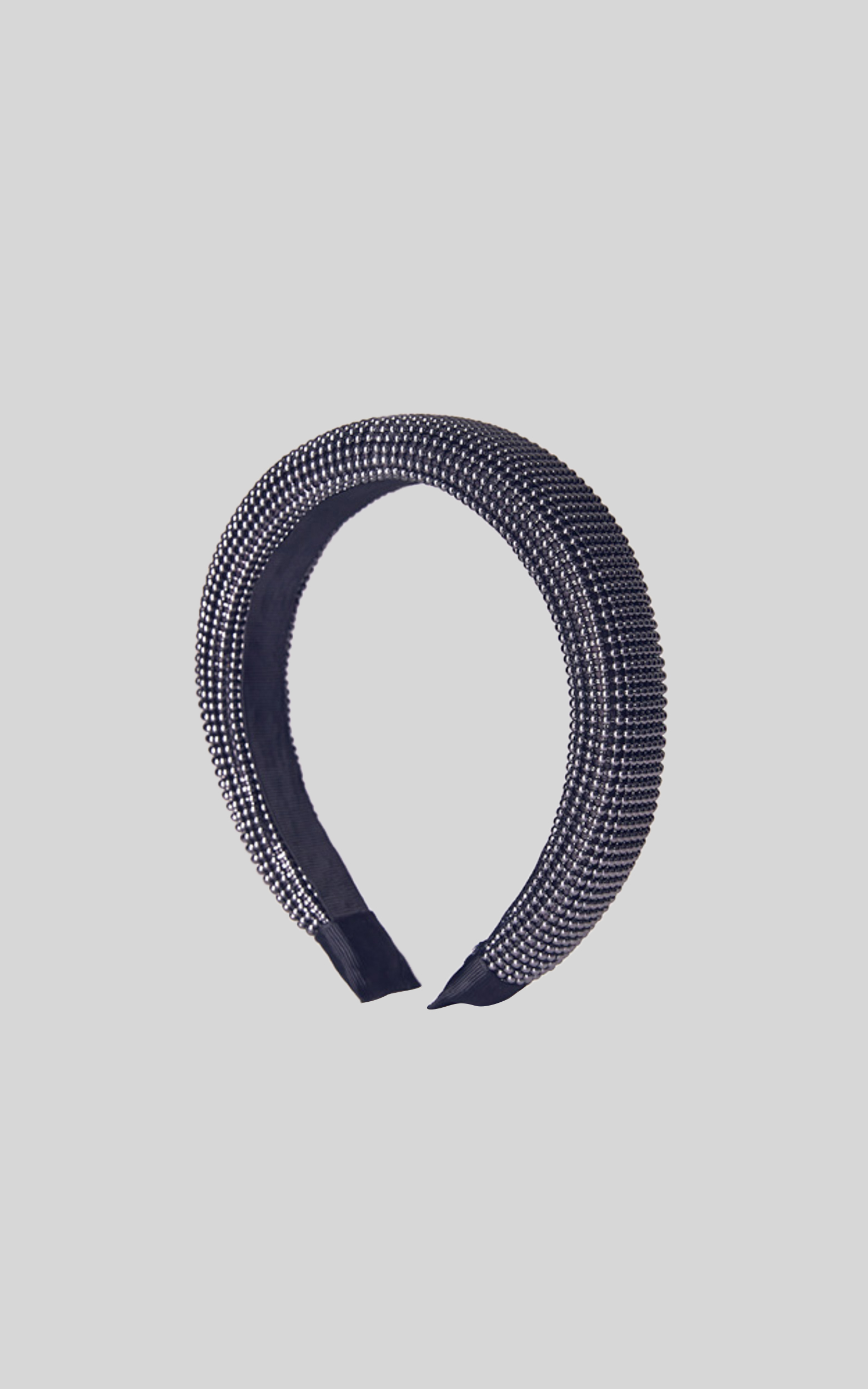 Billini x Natalie Anne - Lily Beaded Headband in GUNMETAL - NoSize, BLK1, hi-res image number null