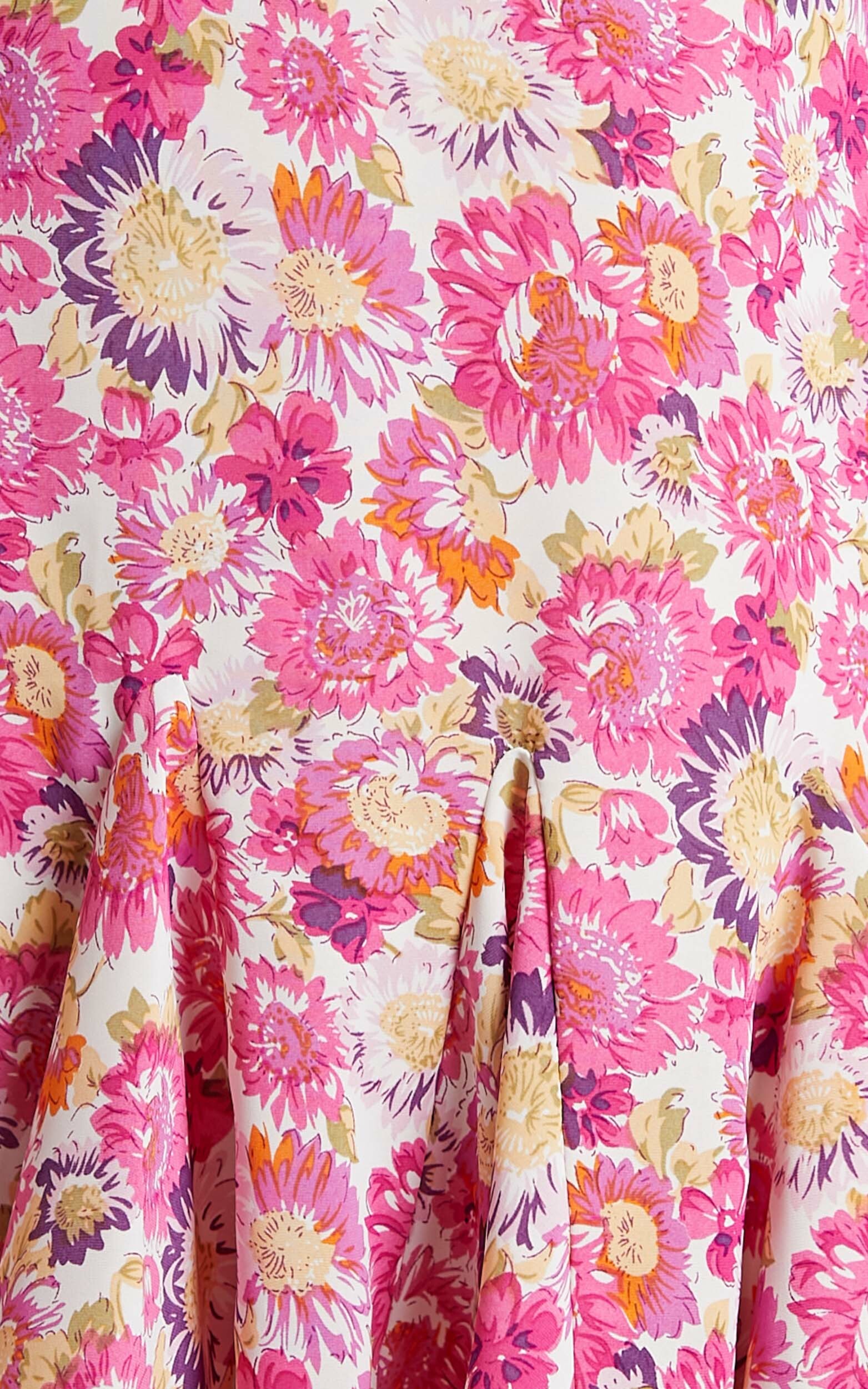 Jessinka puff sleeve mini dress in Pink Floral | Showpo