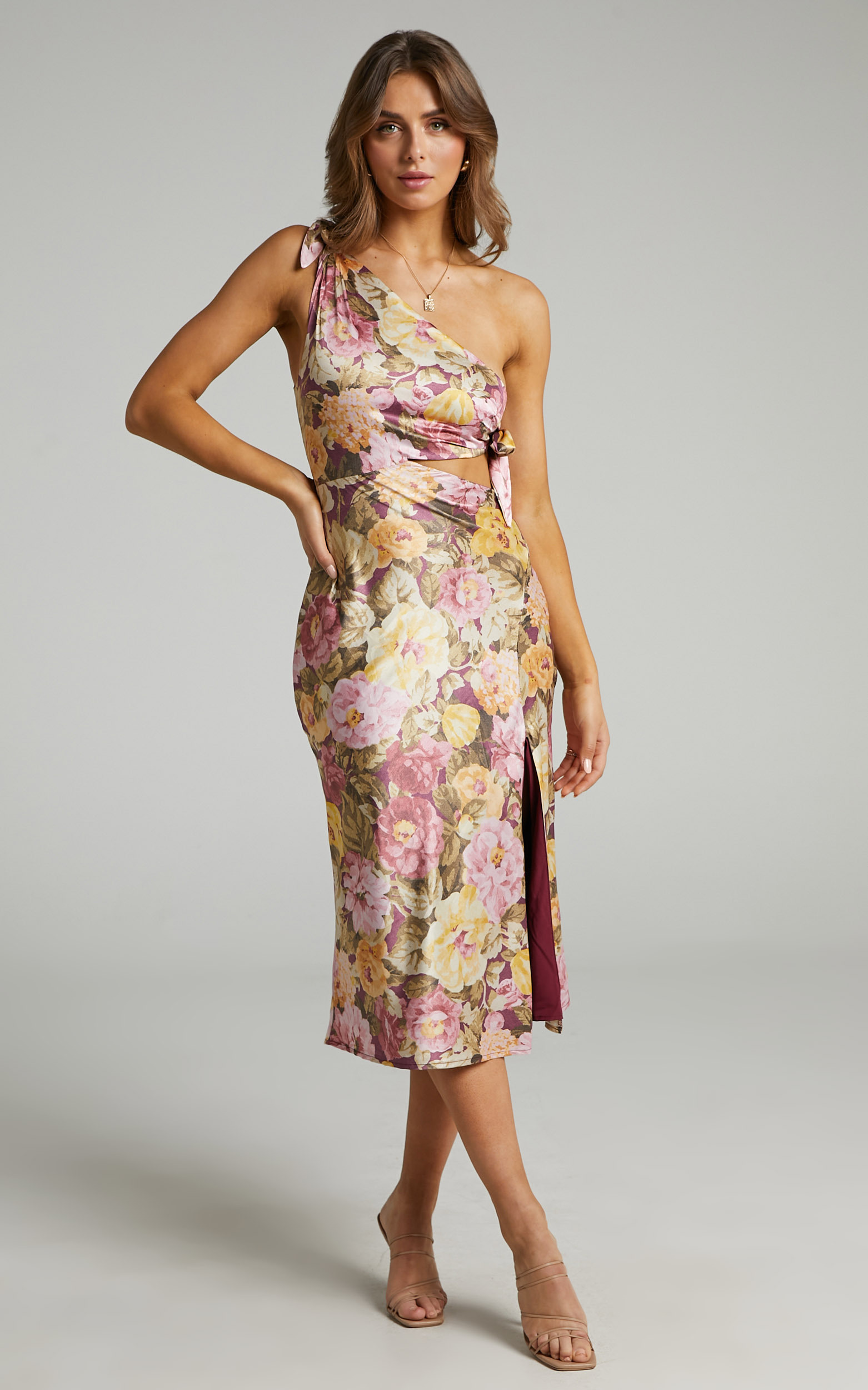 Glaucus Dress in Classic Floral - 06, PNK1, hi-res image number null