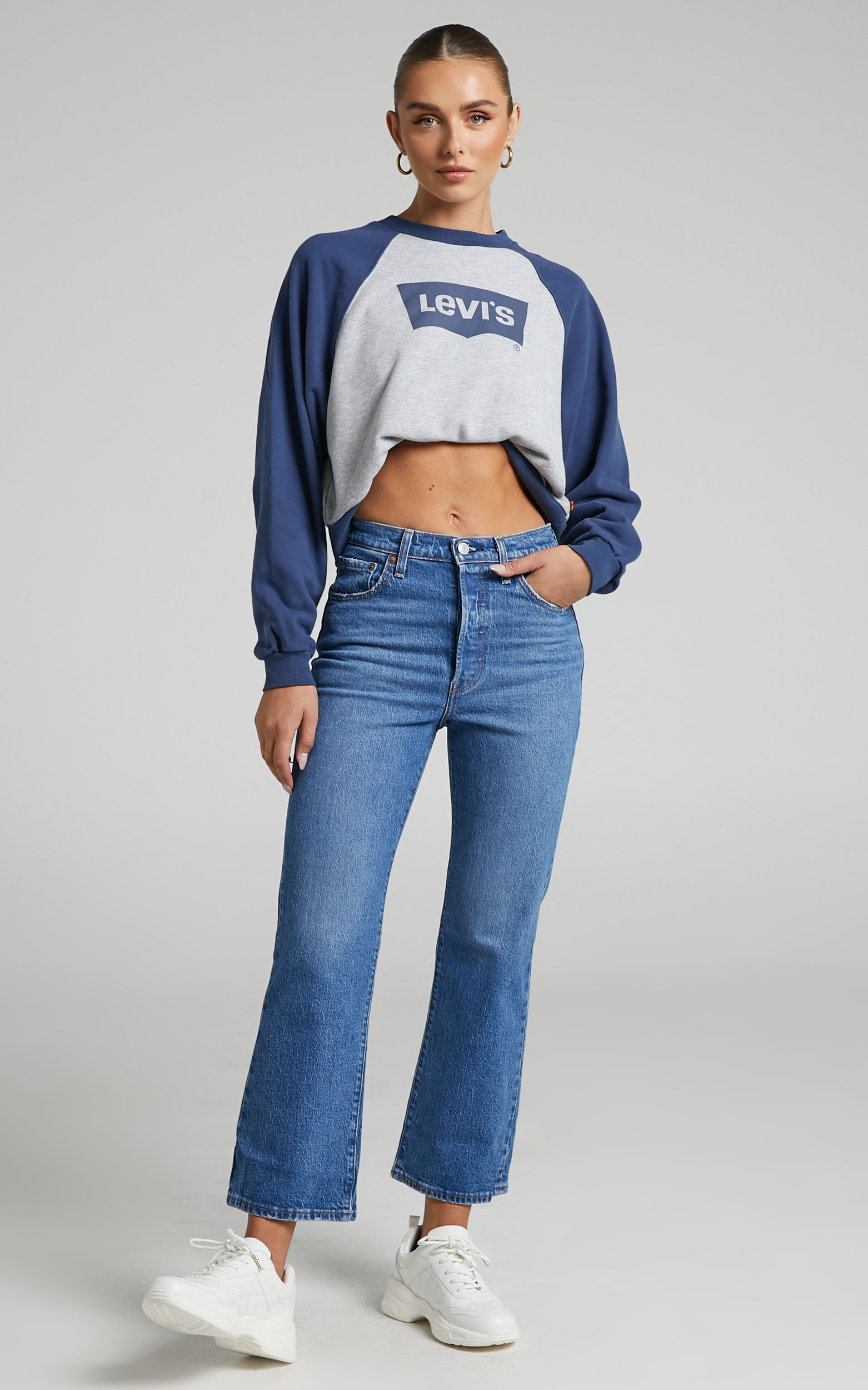 Levi's - Ribcage Crop Boot Jean in JAZZ ICON - 06, BLU1, hi-res image number null