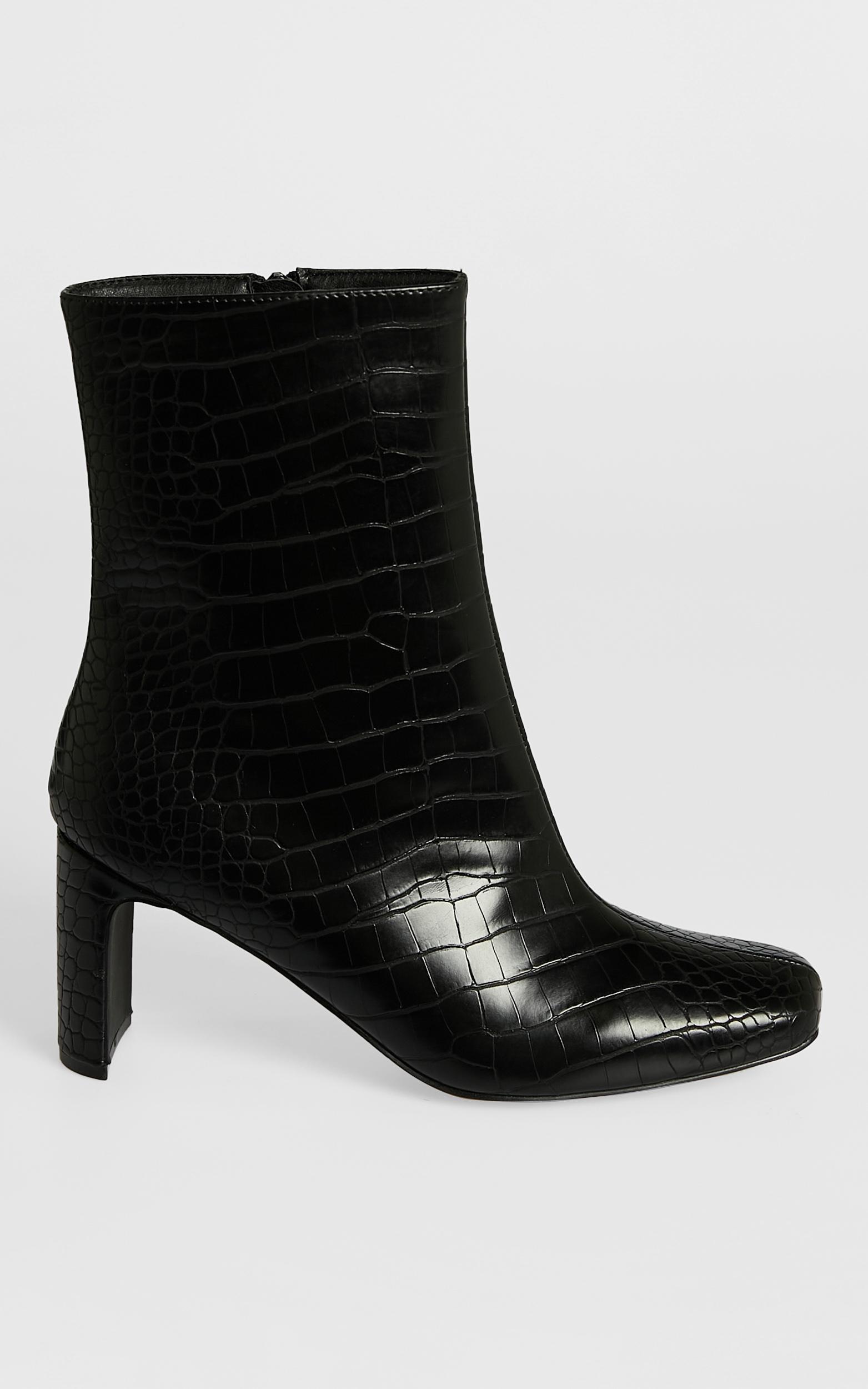 Therapy - Zinnia Boots in Black Croc - 05, BLK1, hi-res image number null