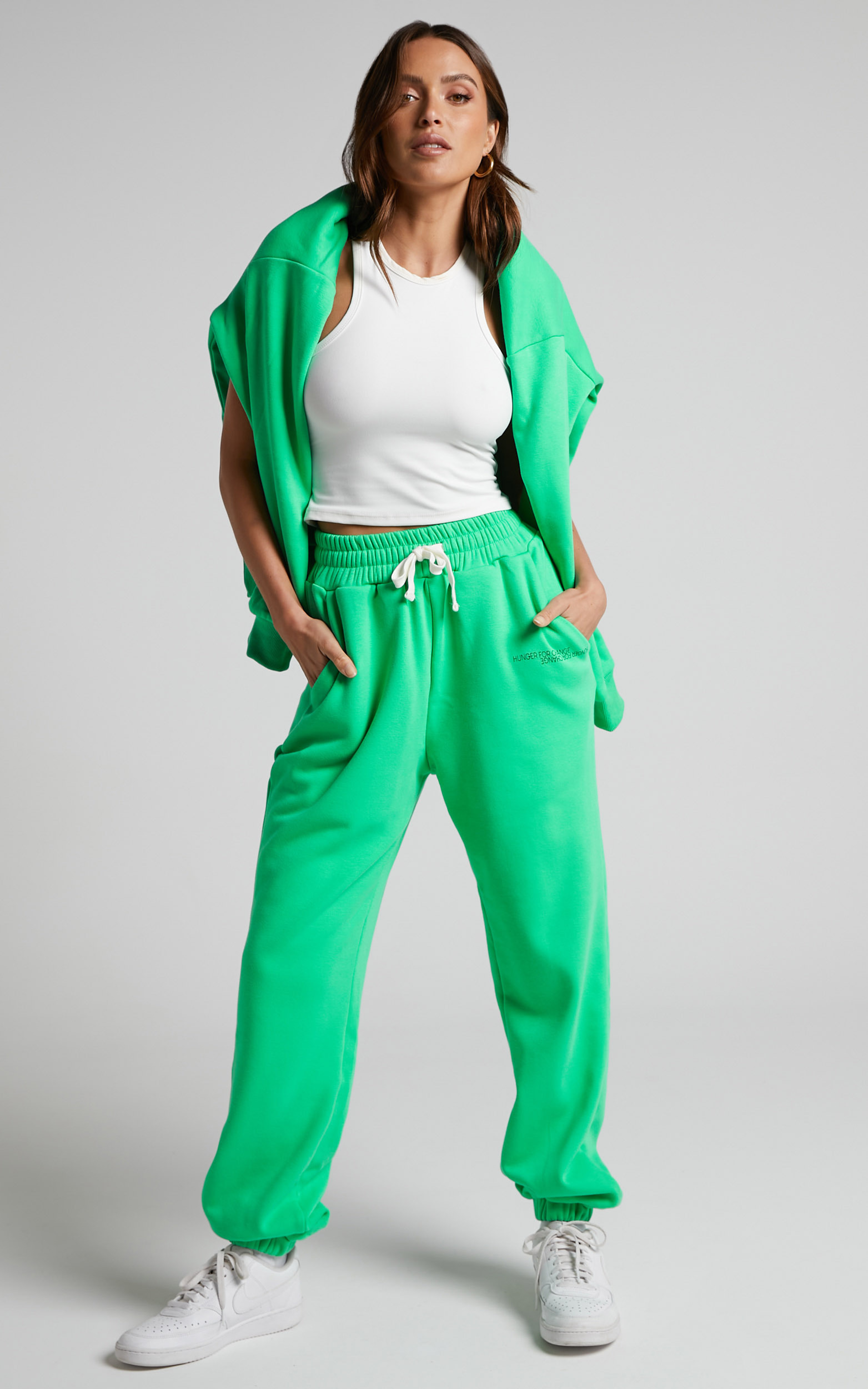 The Hunger Project x Showpo - Sweatpants in Green - L/XL, GRN1, hi-res image number null