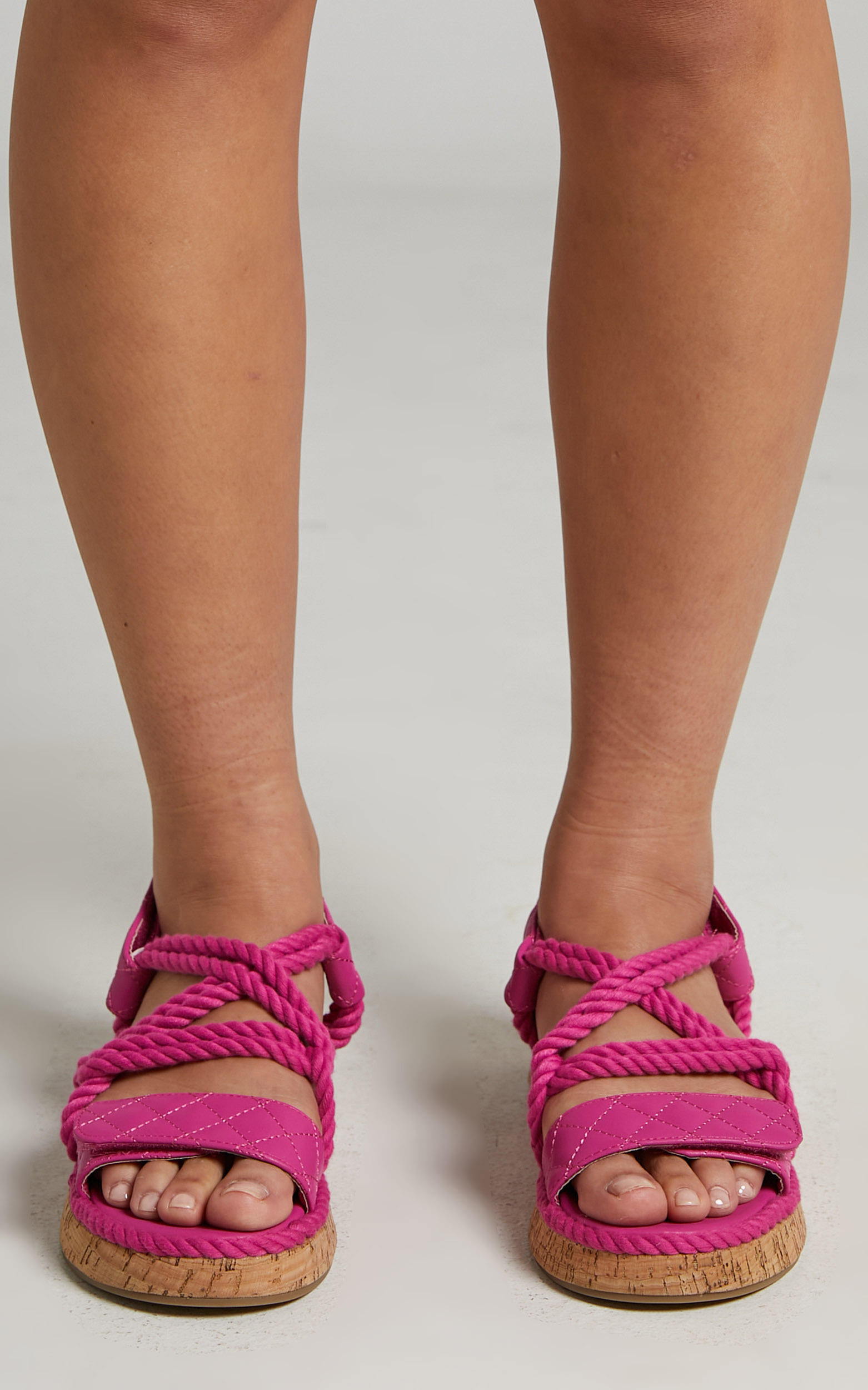 Public Desire - Miami Sandals in Pink Rope - 05, PNK1, hi-res image number null