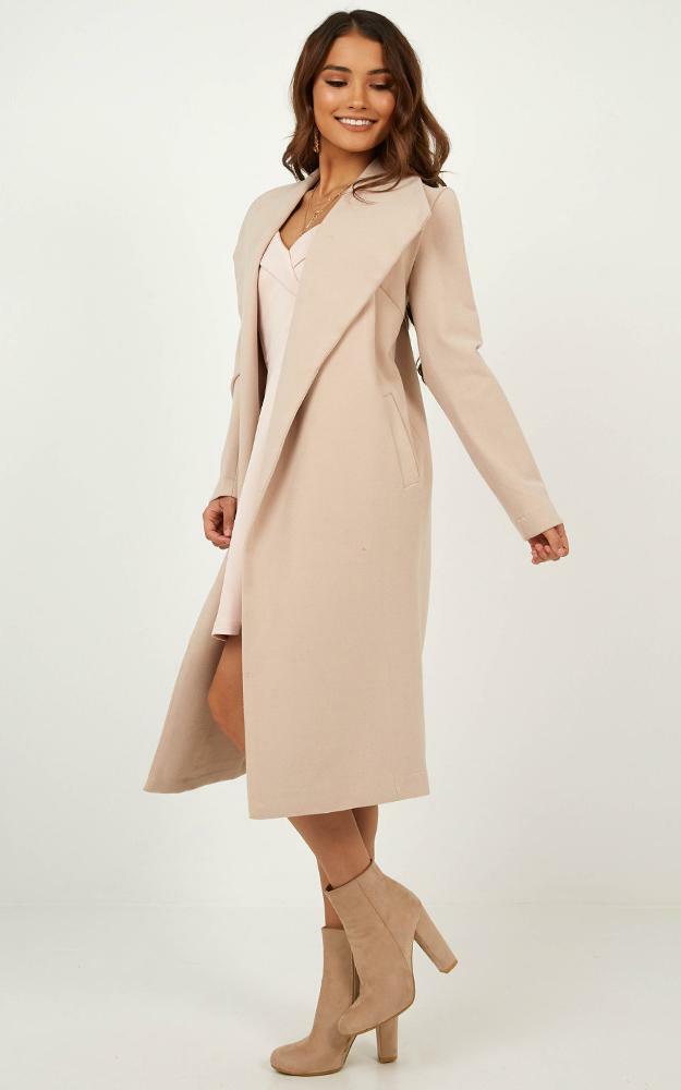 New Yorks Calling coat in beige - 14 (XL), Beige, hi-res image number null