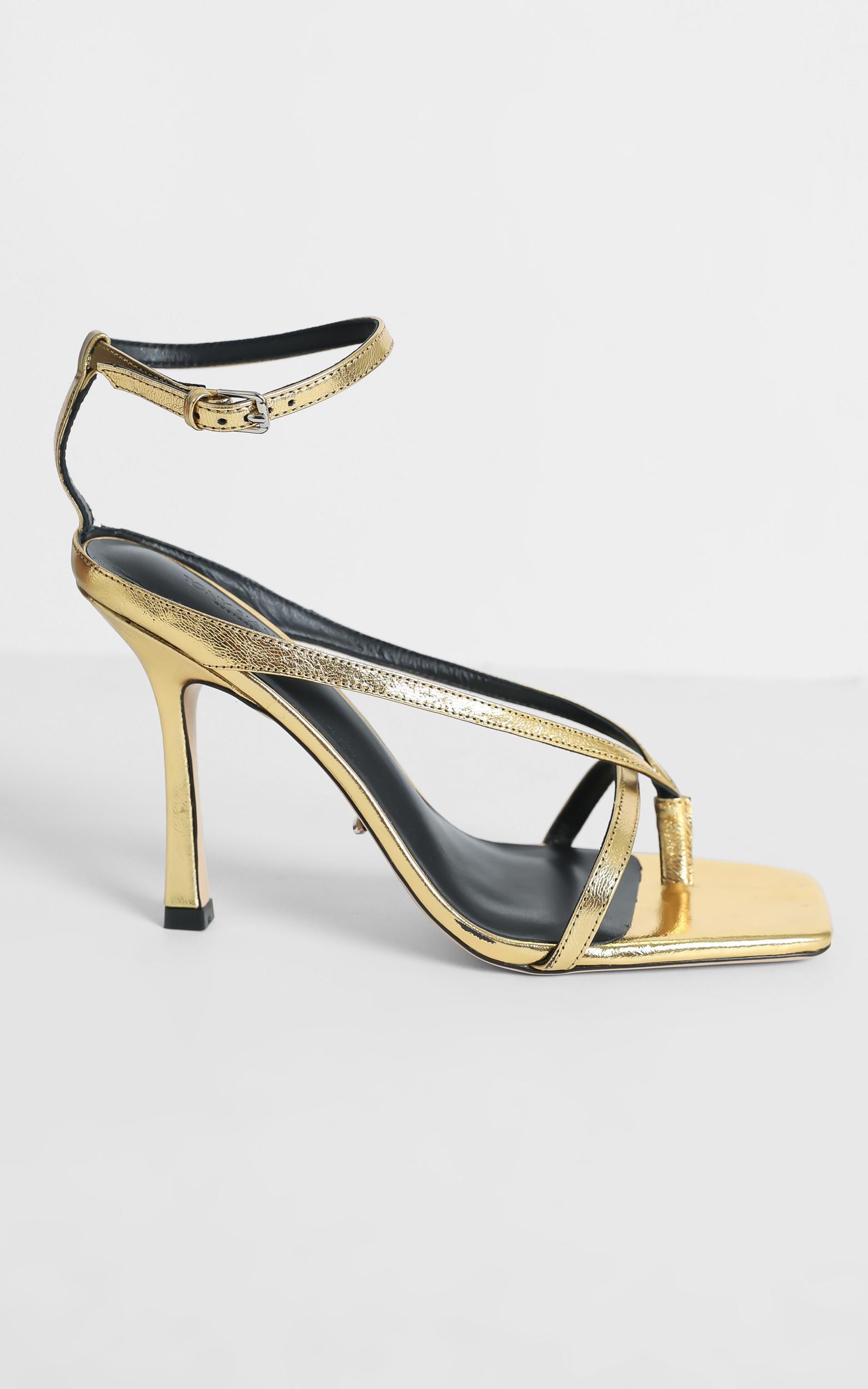 Tony Bianco - Faythe Heels in Gold Foil - 5, Gold, hi-res image number null