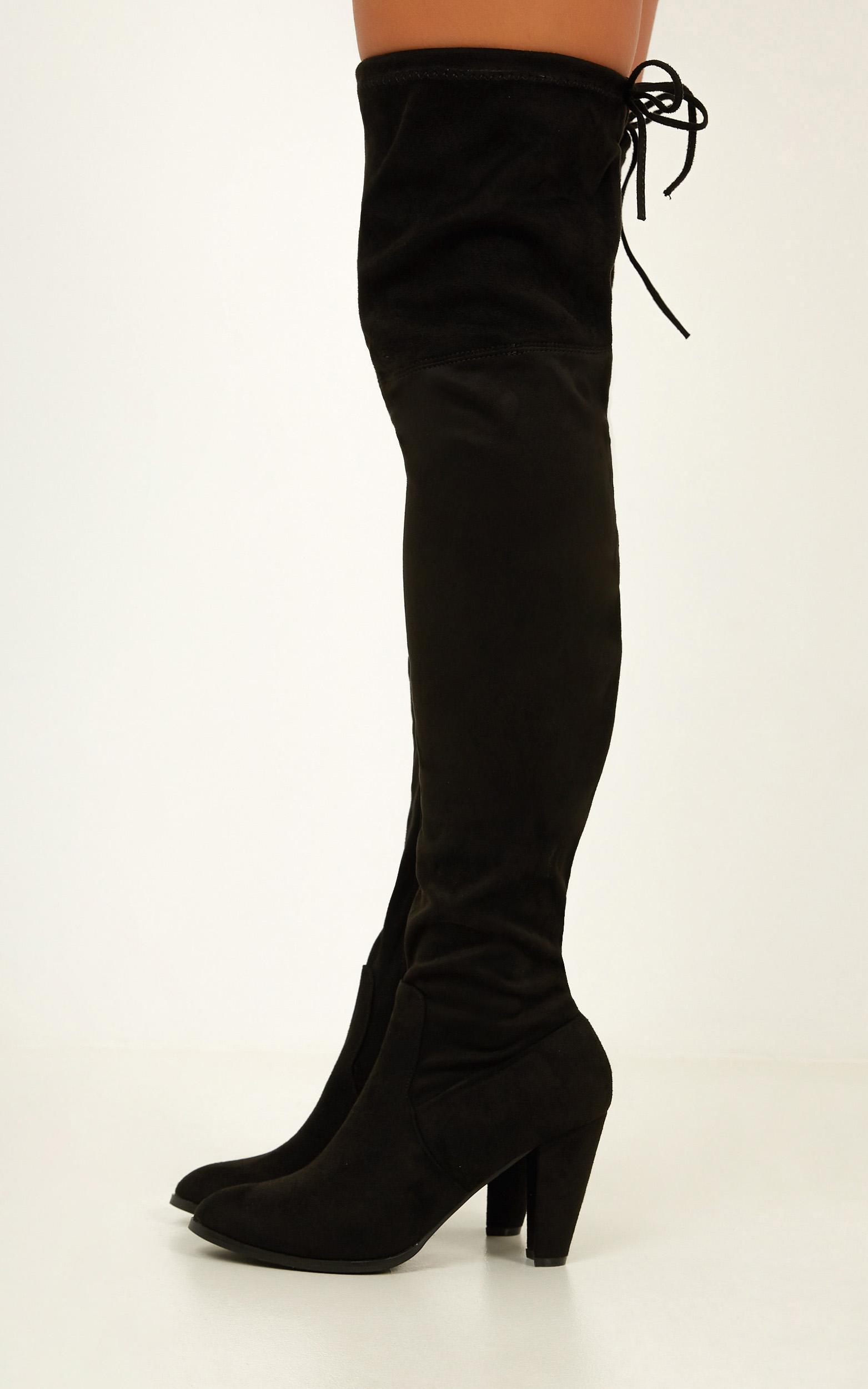 Therapy Shoes - Ambrose Boots in Black Micro | Showpo