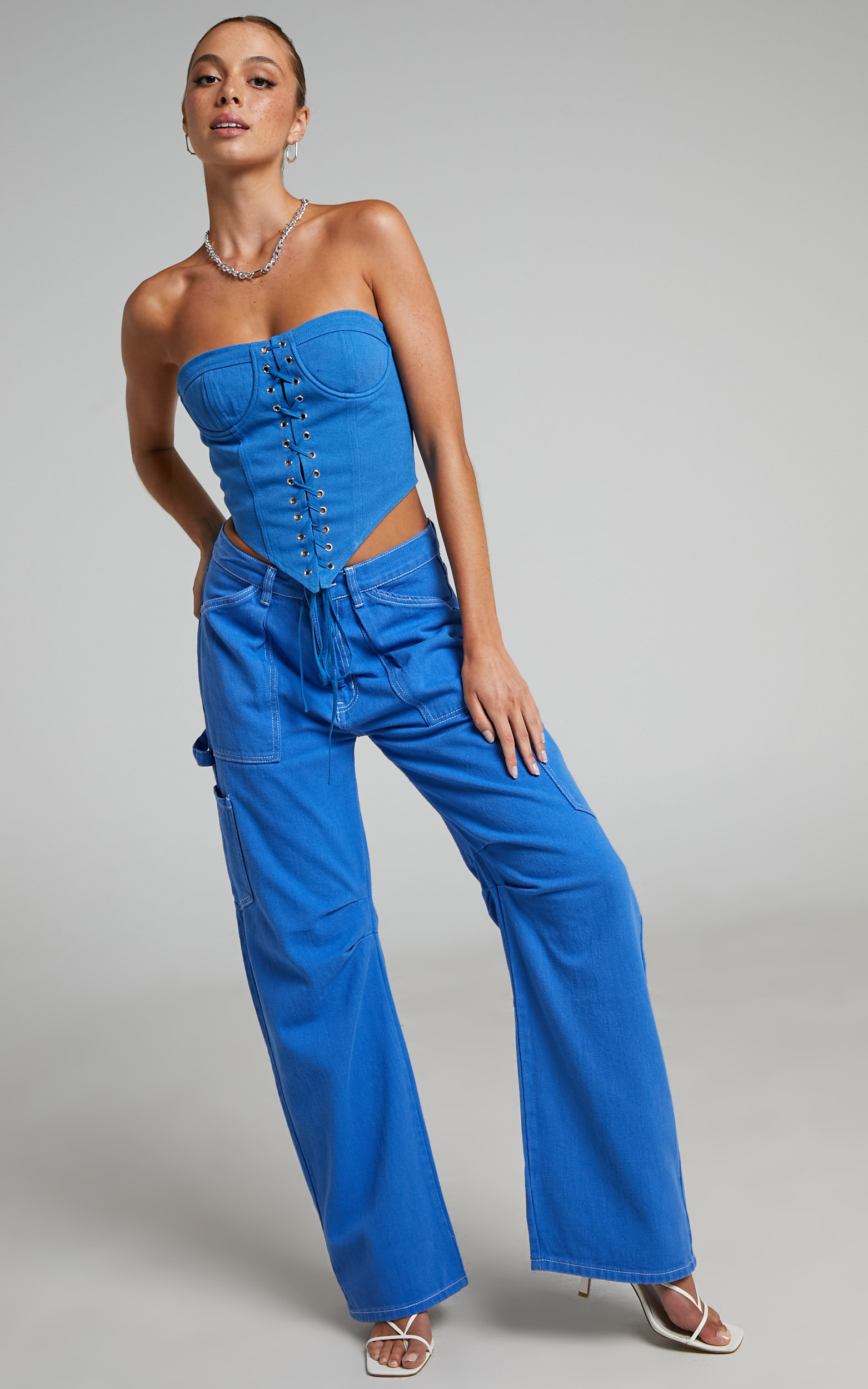 Lioness - Miami Vice Pants in Blue - L, BLU1, hi-res image number null