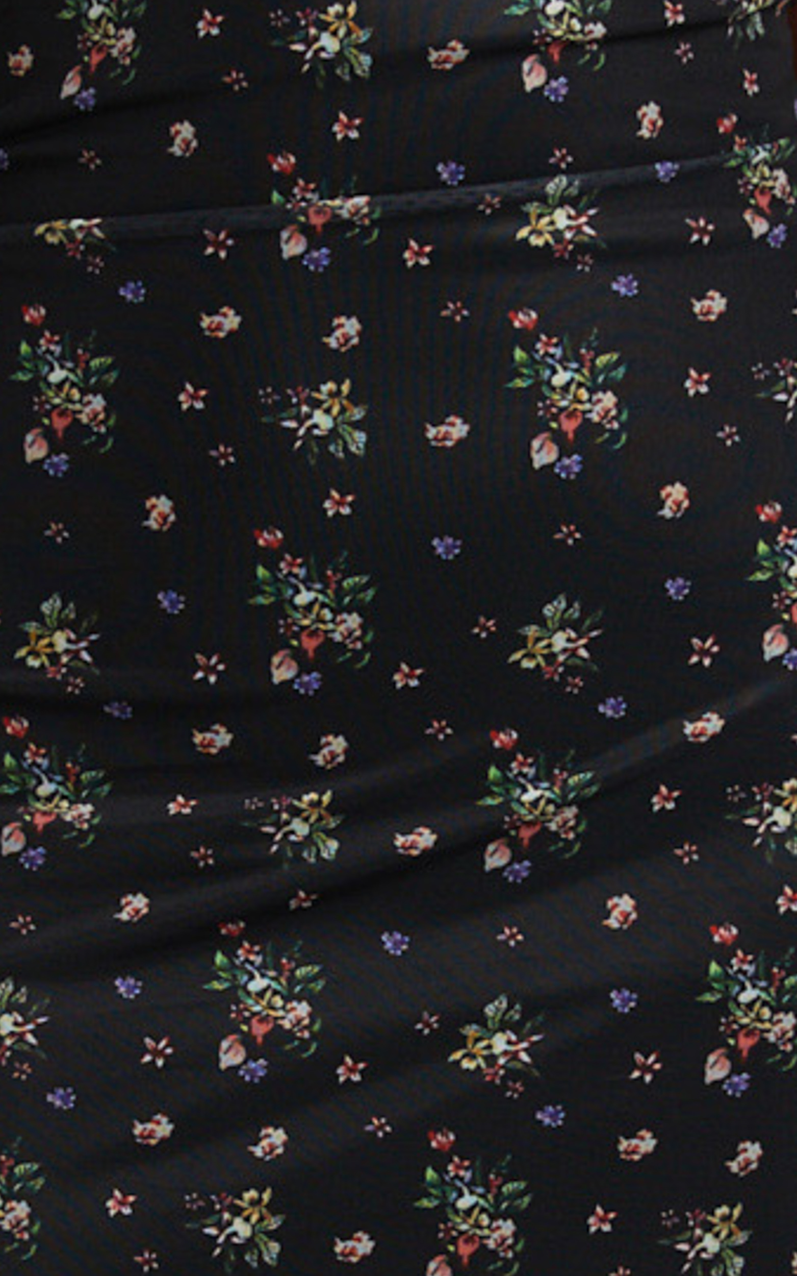 Roselyn Cowl Neck Open Back Midi Dress in Black Floral | Showpo USA