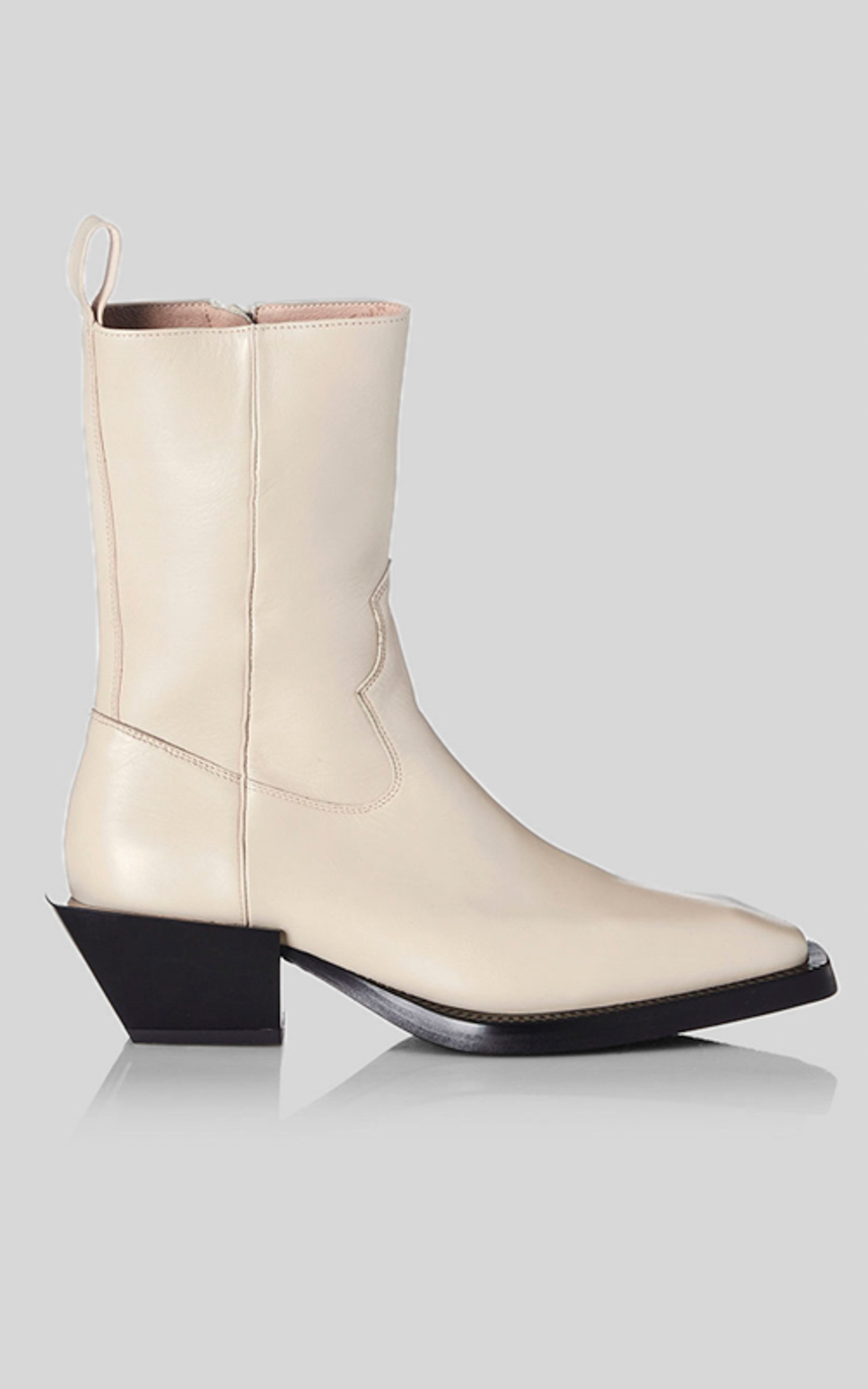 Alias Mae - Penny Boots in Cream Leather - 05, CRE2, hi-res image number null