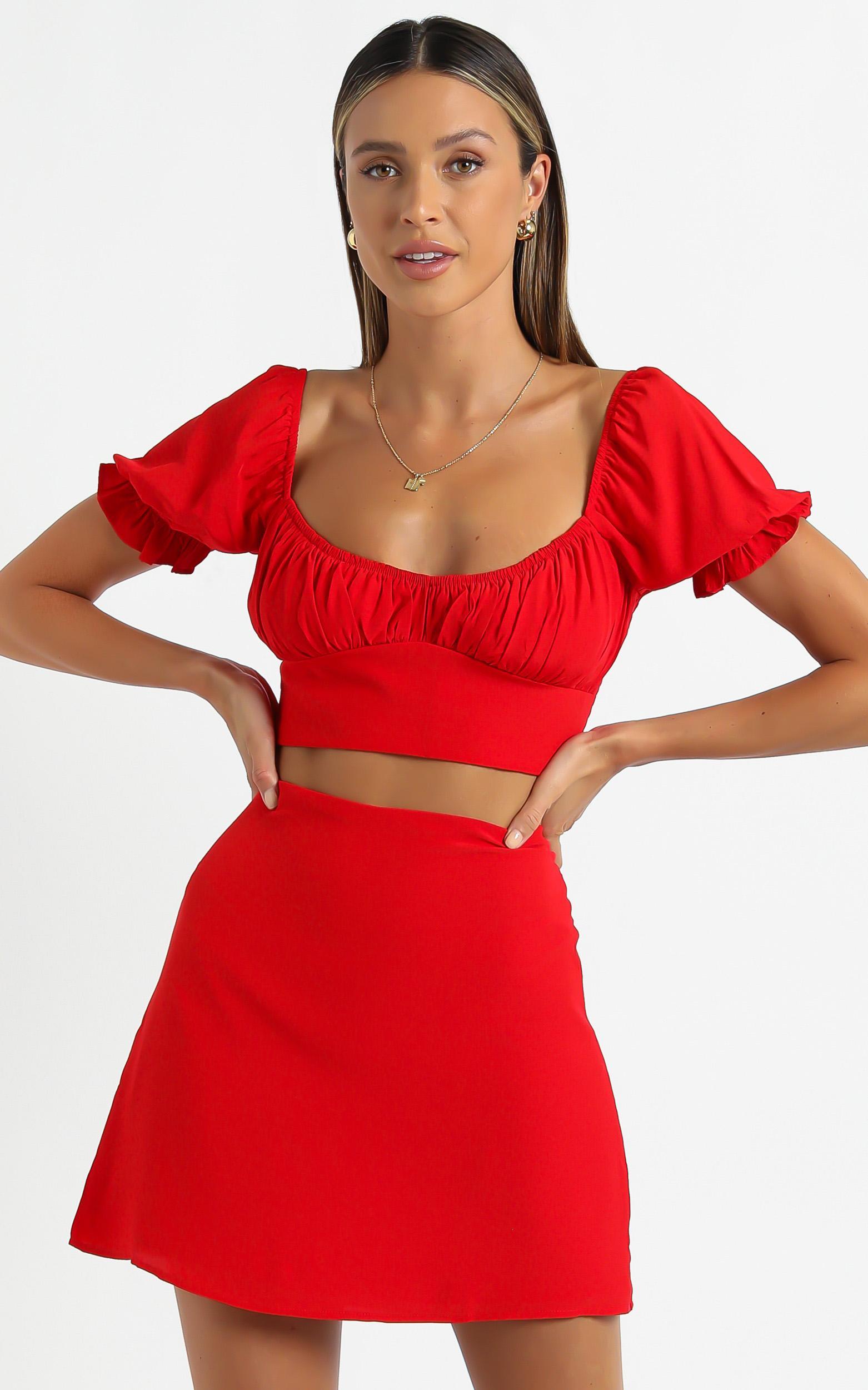 Maisy Two Piece Set in Red | Showpo USA