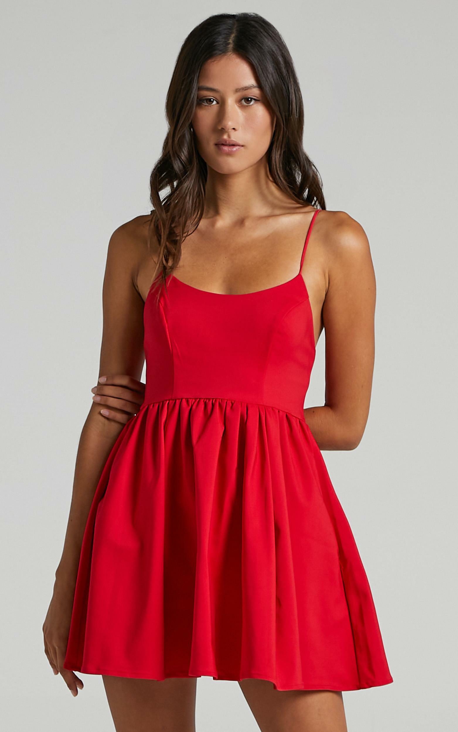 You Got Nothing To Prove A-line Mini Dress in Red - 04, RED3, hi-res image number null