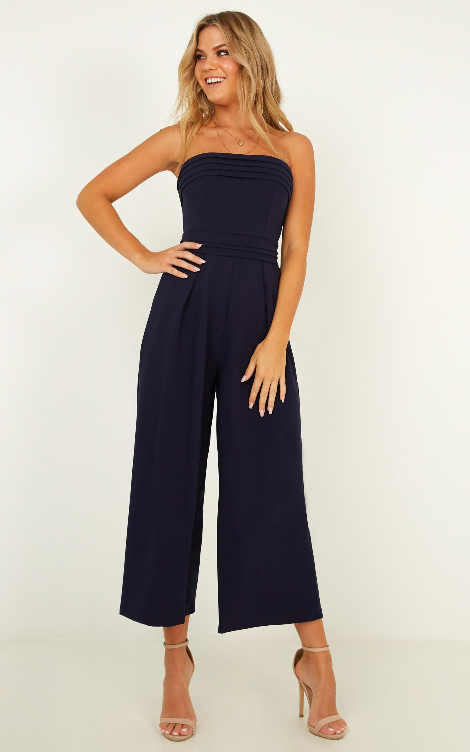 Up Ahead Jumpsuit In Navy | Showpo USA