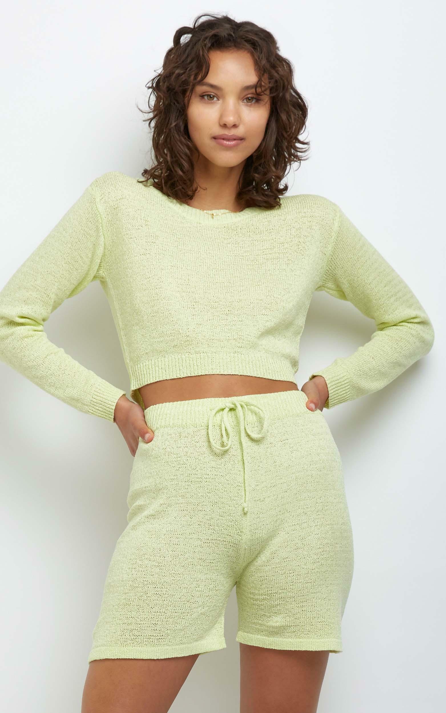 Dacia Knit Top in Yellow - L, Yellow, hi-res image number null