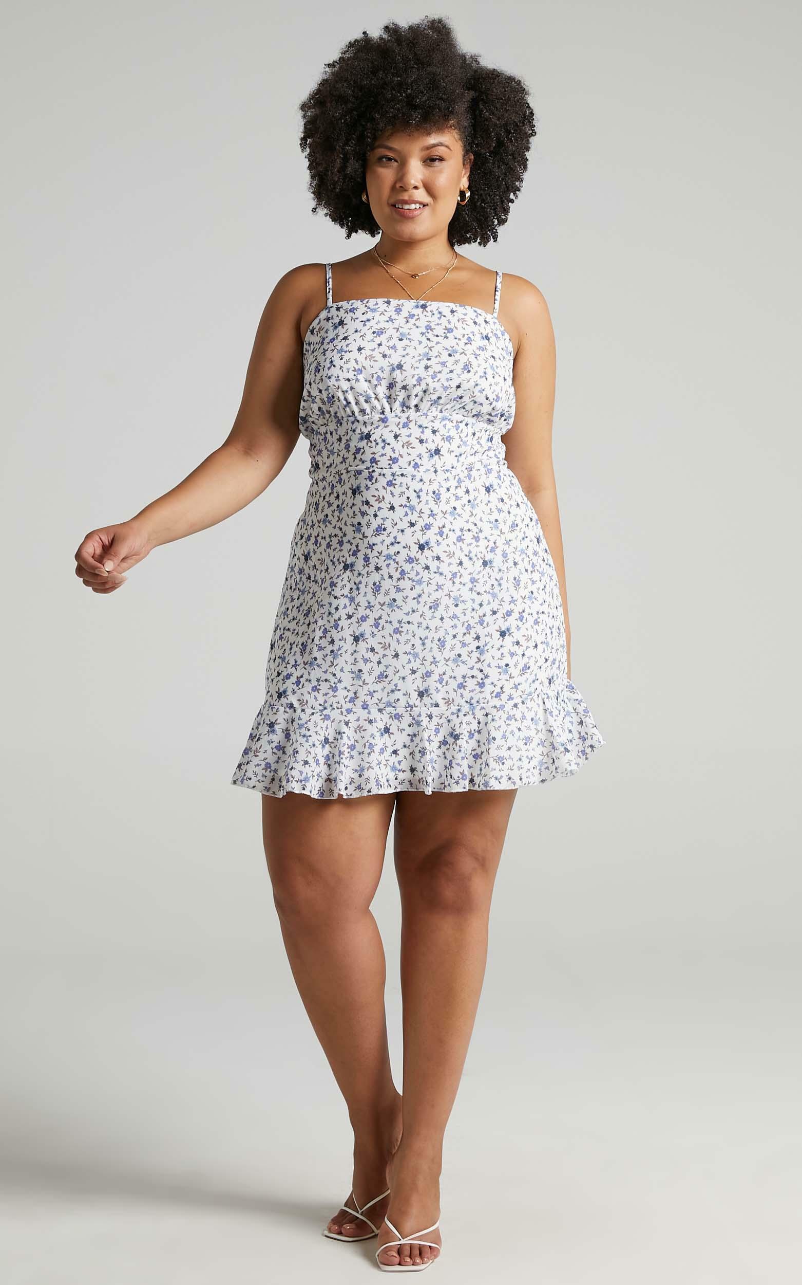 Falling In Love Dress in White Floral - 20, WHT3, hi-res image number null