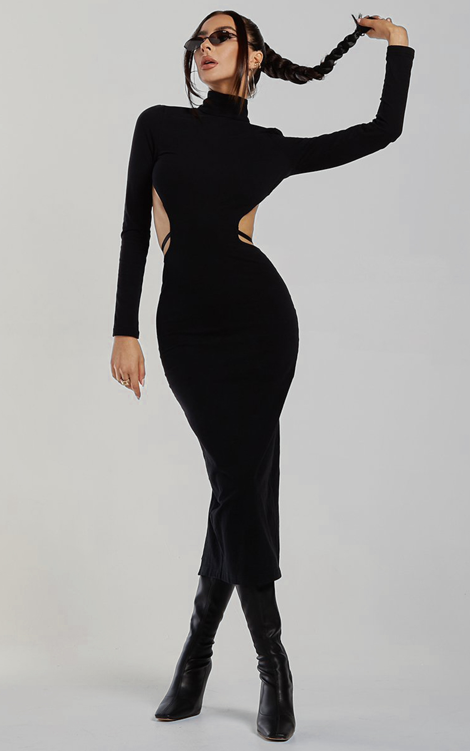 Runaway The Label - Valkyrie Dress in Black - L, BLK1, hi-res image number null