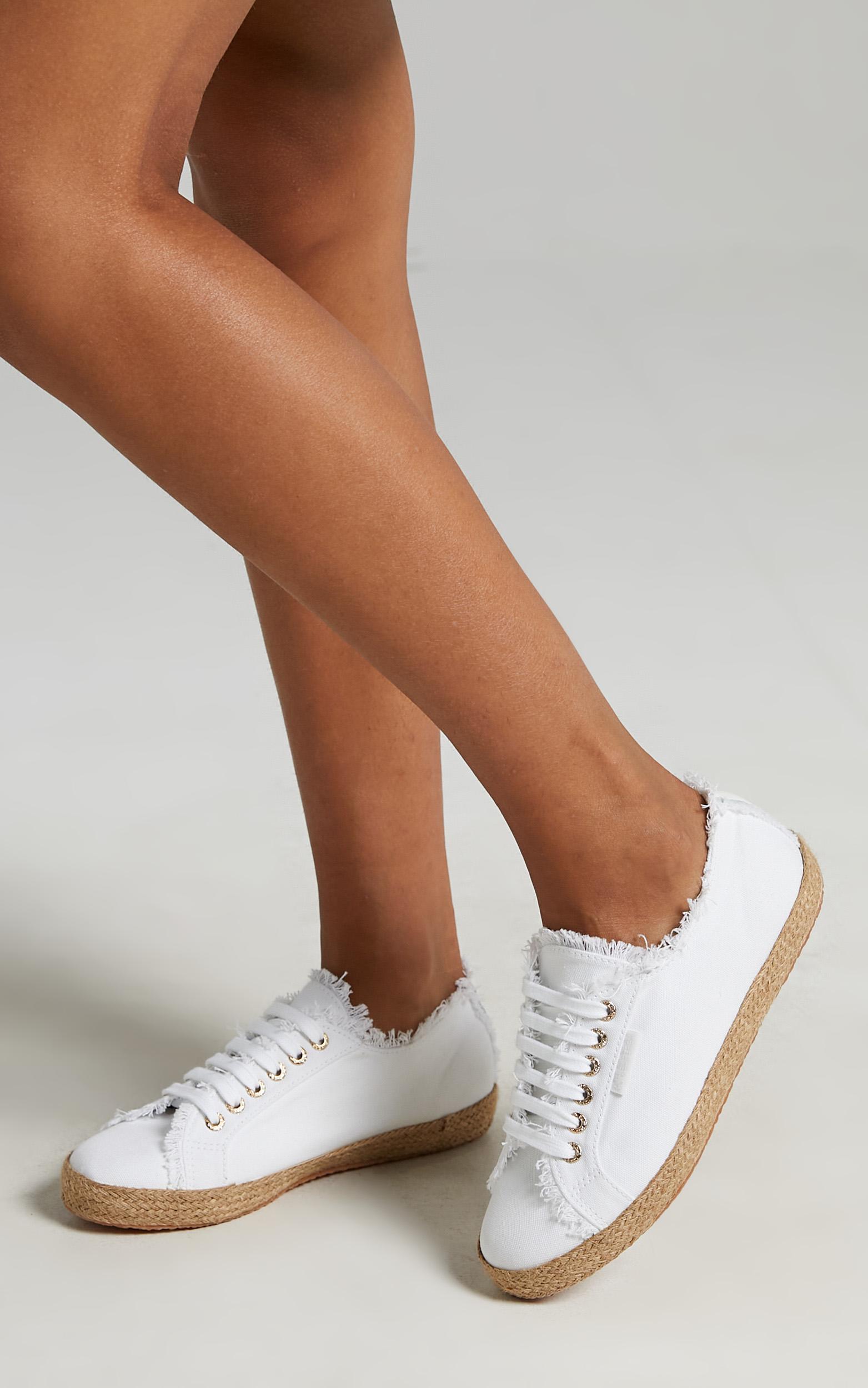 Superga - 2750 Fringed Cotton Rope Sneakers in 901 White - 05, WHT1, hi-res image number null