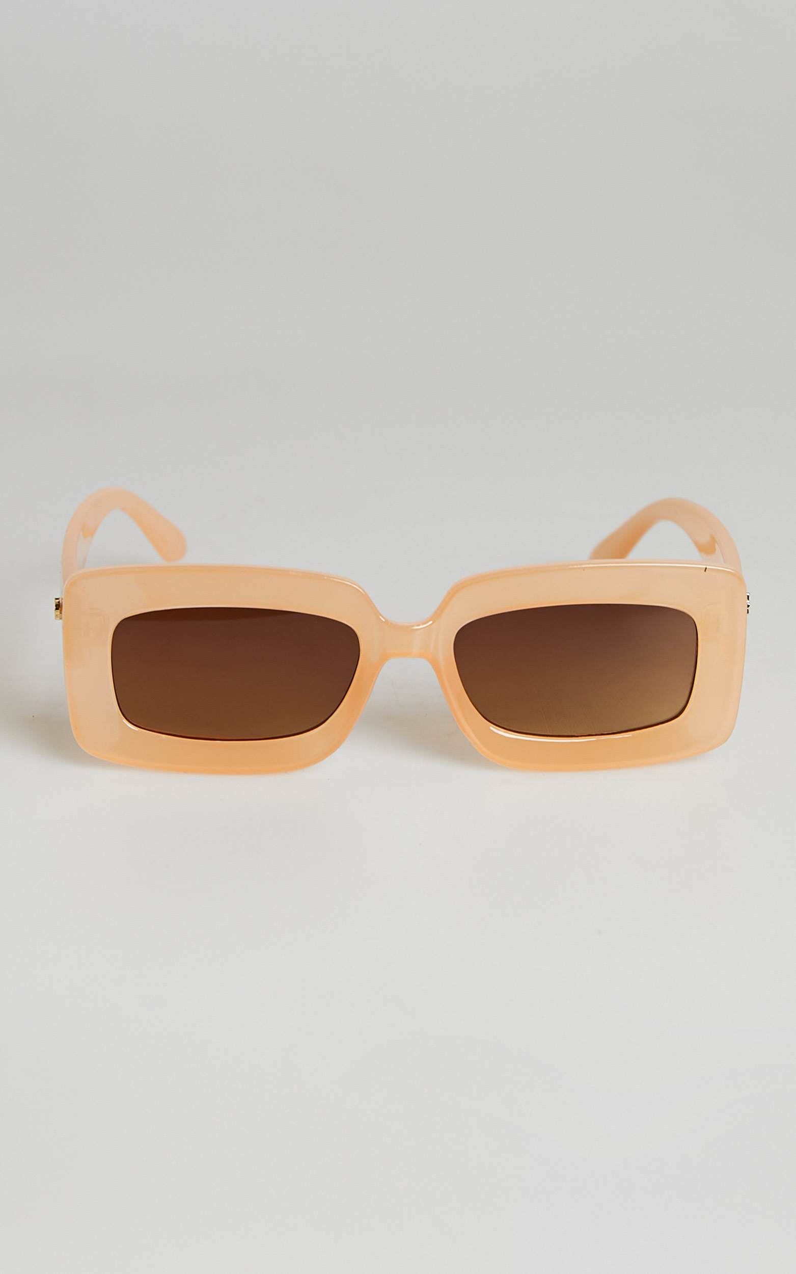 Peta and Jain - Blurred Sunglasses in Peach/Faded Brown - NoSize, ORG1, hi-res image number null