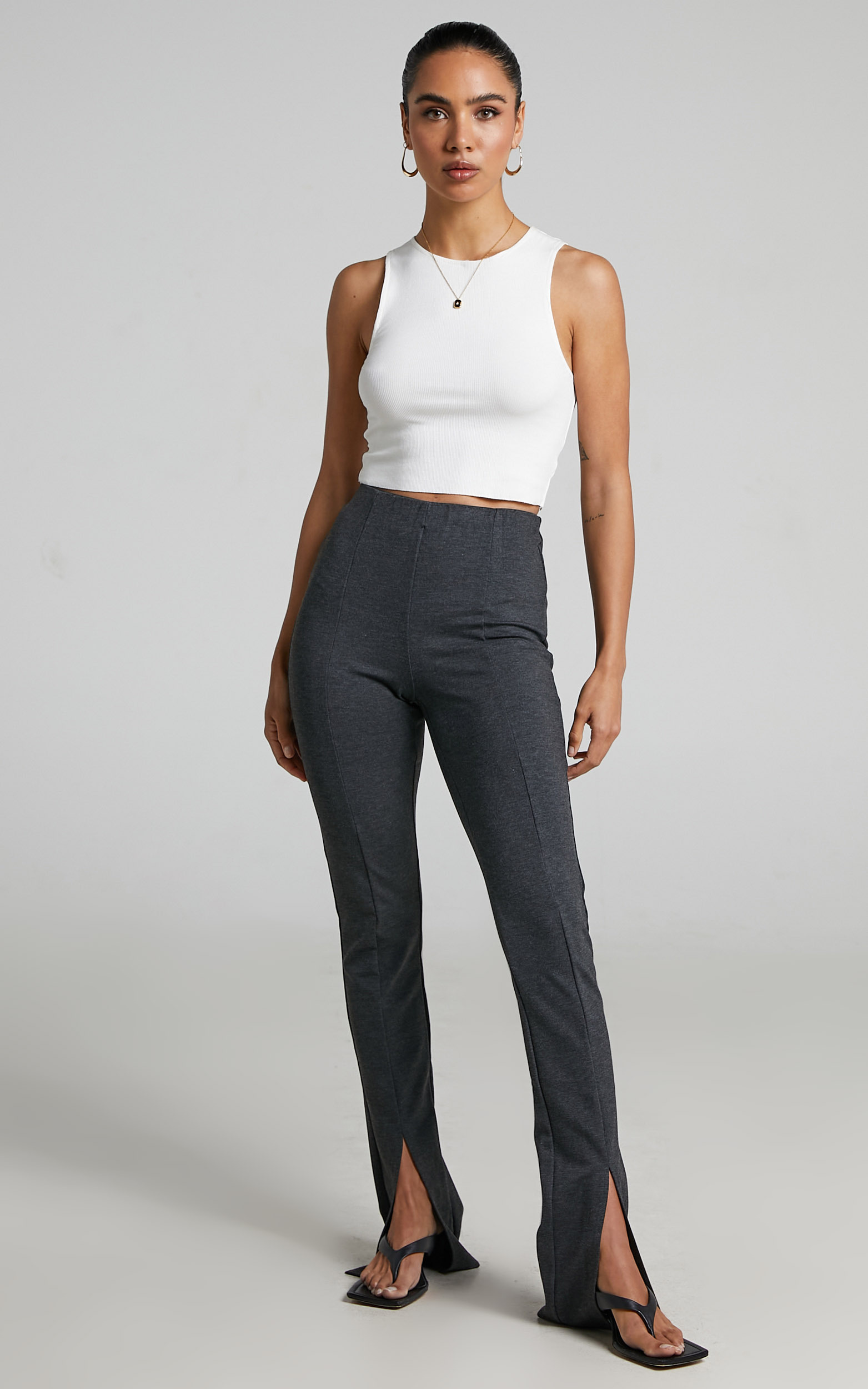 4th & Reckless - Eira Legging in Dark Grey - 06, GRY1, hi-res image number null