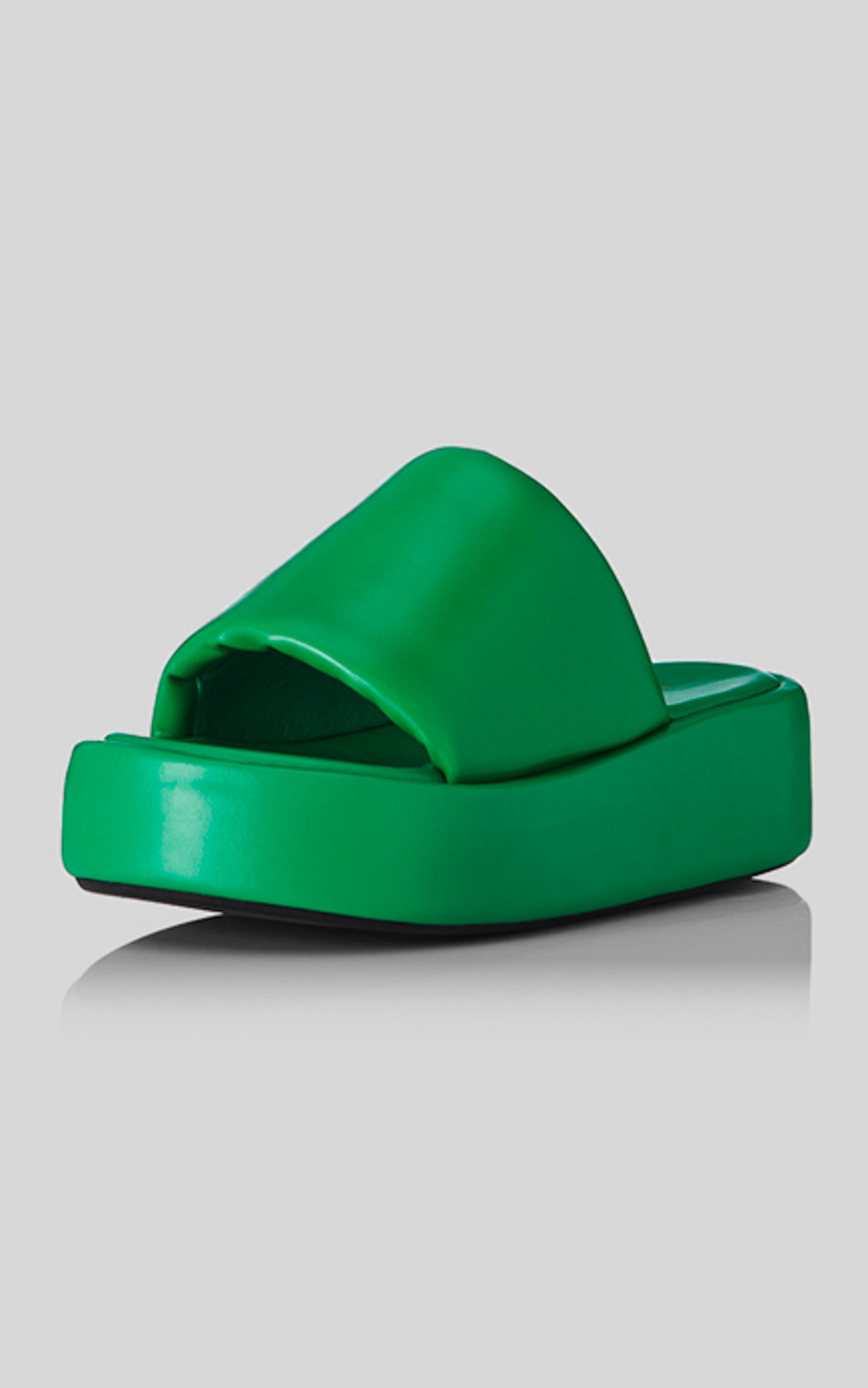 Alias Mae - Andi Slides in Highlighter Green Leather - 05, GRN2, hi-res image number null