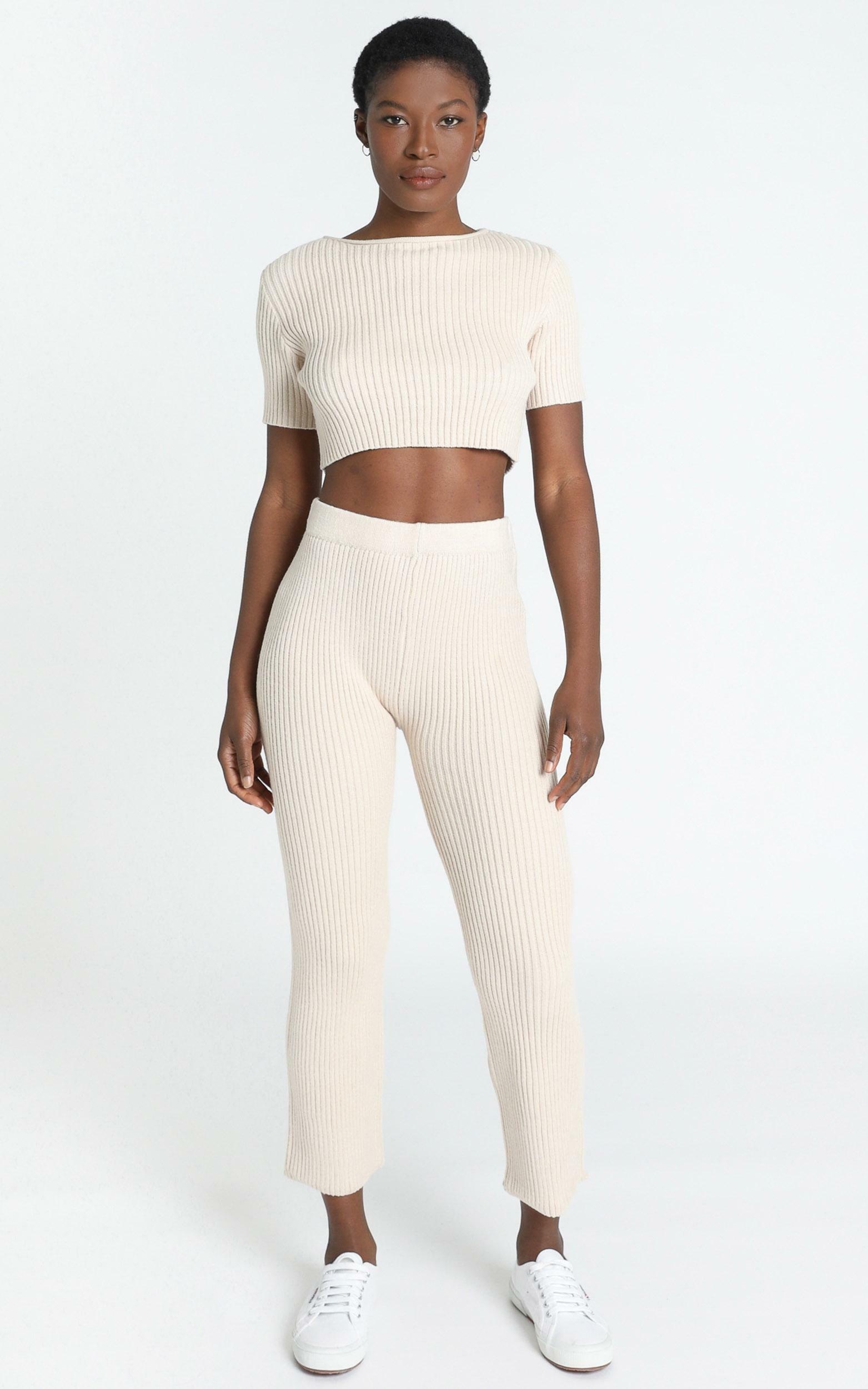 Mylah Two Piece Knit Set in Beige - 08, BRN1, hi-res image number null
