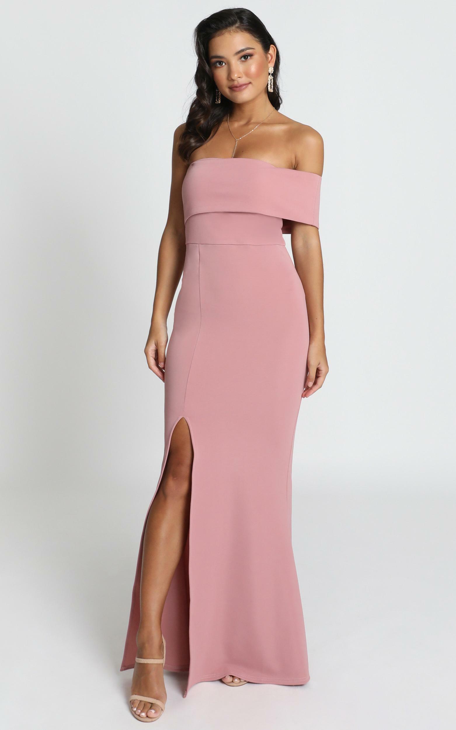 Glamour Girl Maxi Dress in Dusty Rose - 20, PNK3, hi-res image number null